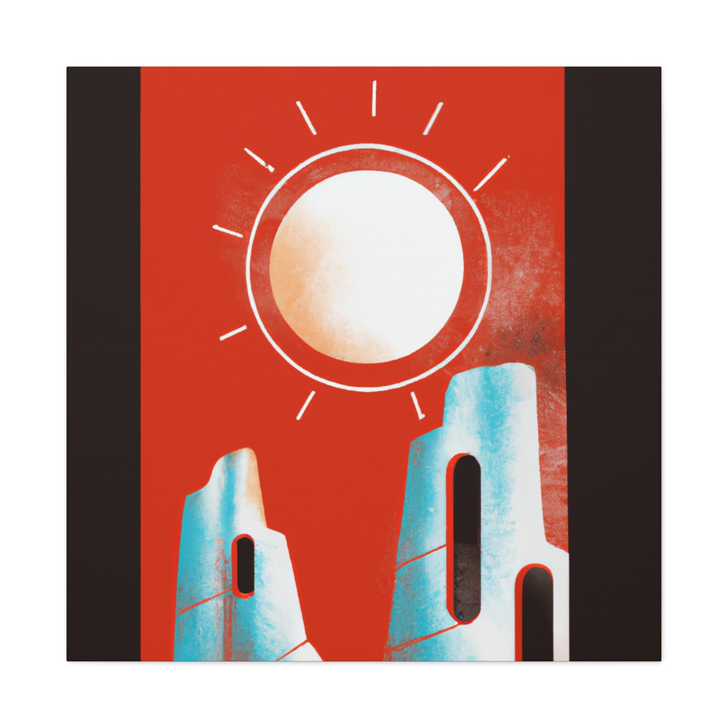 "Elongated Splendor - Midcentury" - Canvas