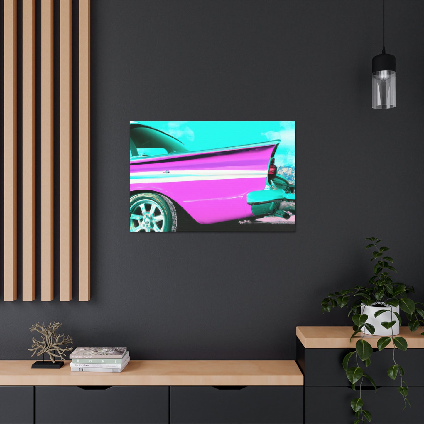 "Classic Speedway" - Automobile Canvas