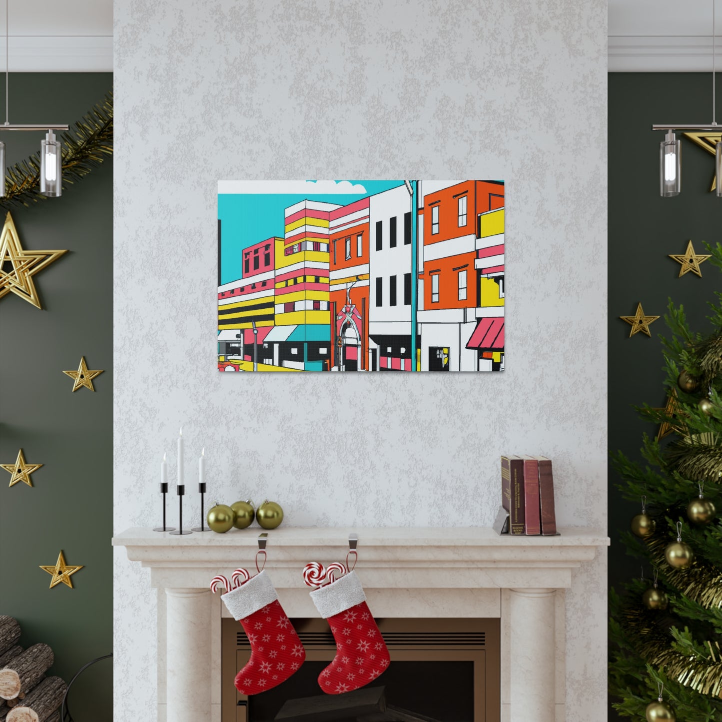 Jukebox Avenue - Pop Art Canvas