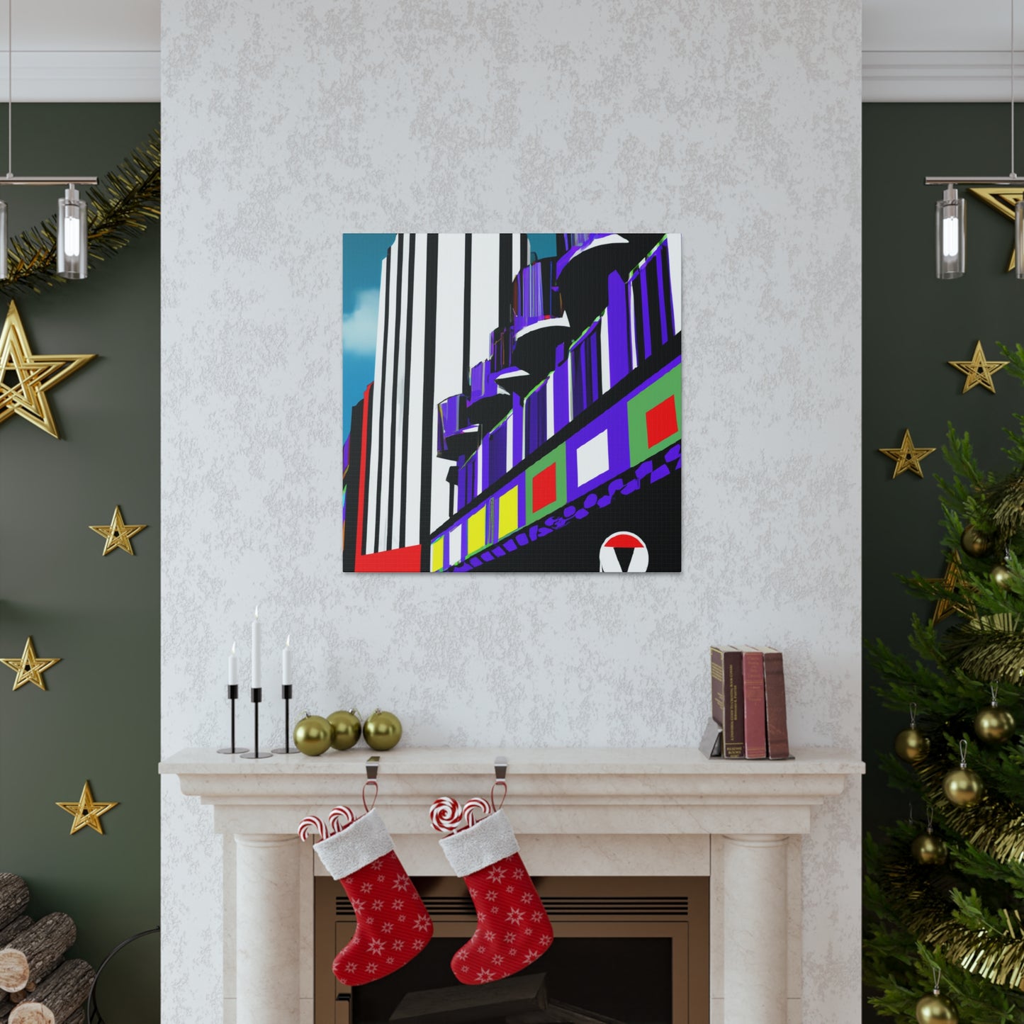 Lola's Fifties Follies. - Architectural Canvas Pop Art