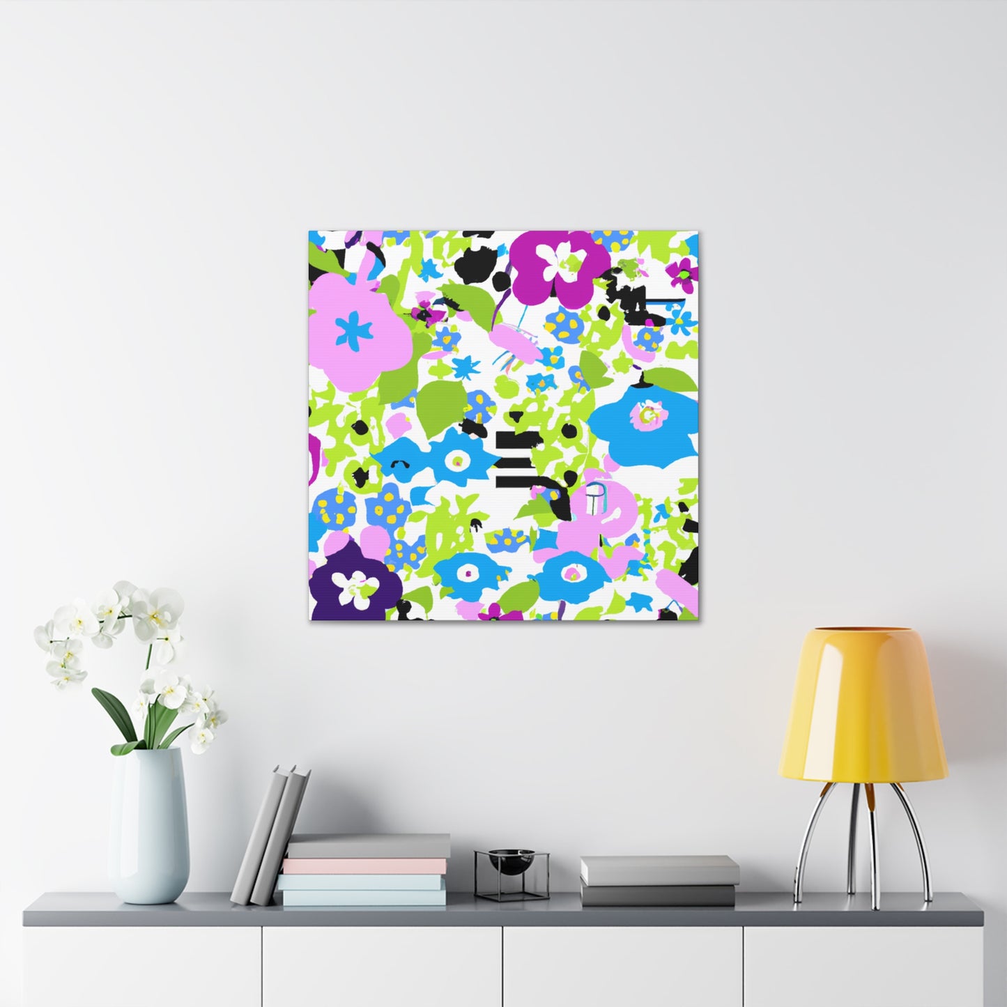 Bloom Bursting Brilliance - Floral Canvas