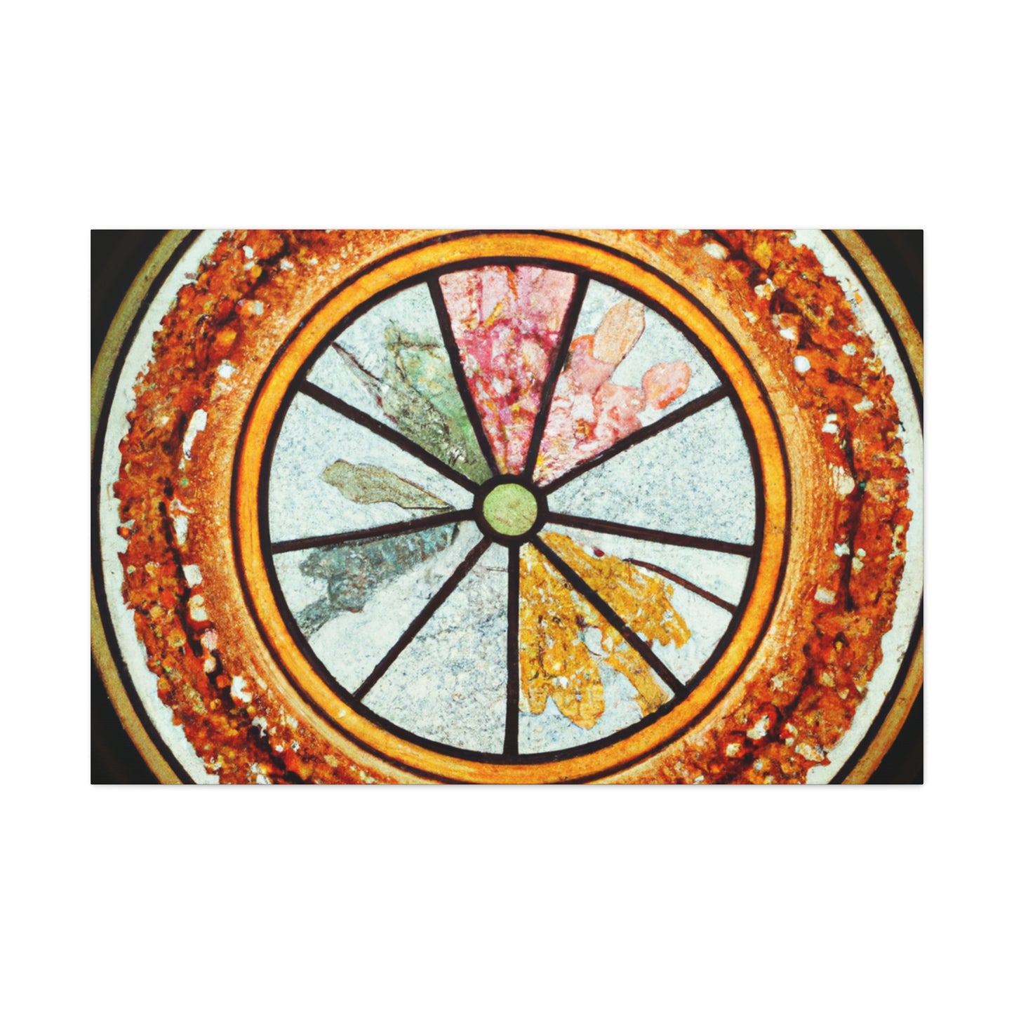 "Playful Pizza" - Glass Canvas