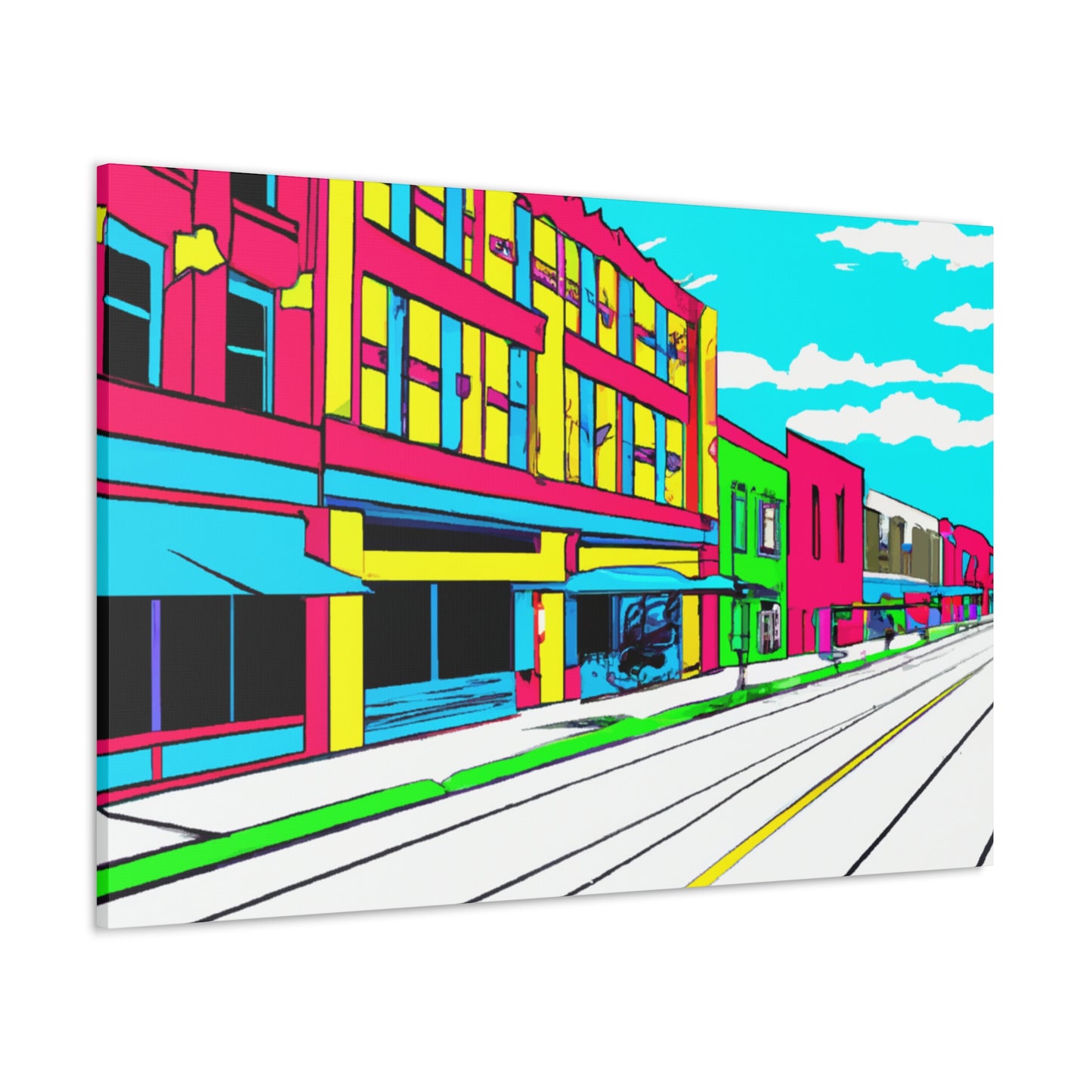 Main Avenue - Architectural Canvas Pop Art
