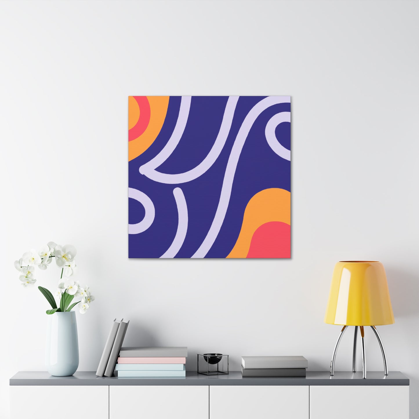 Hazy Peaks- Midcentury - Canvas