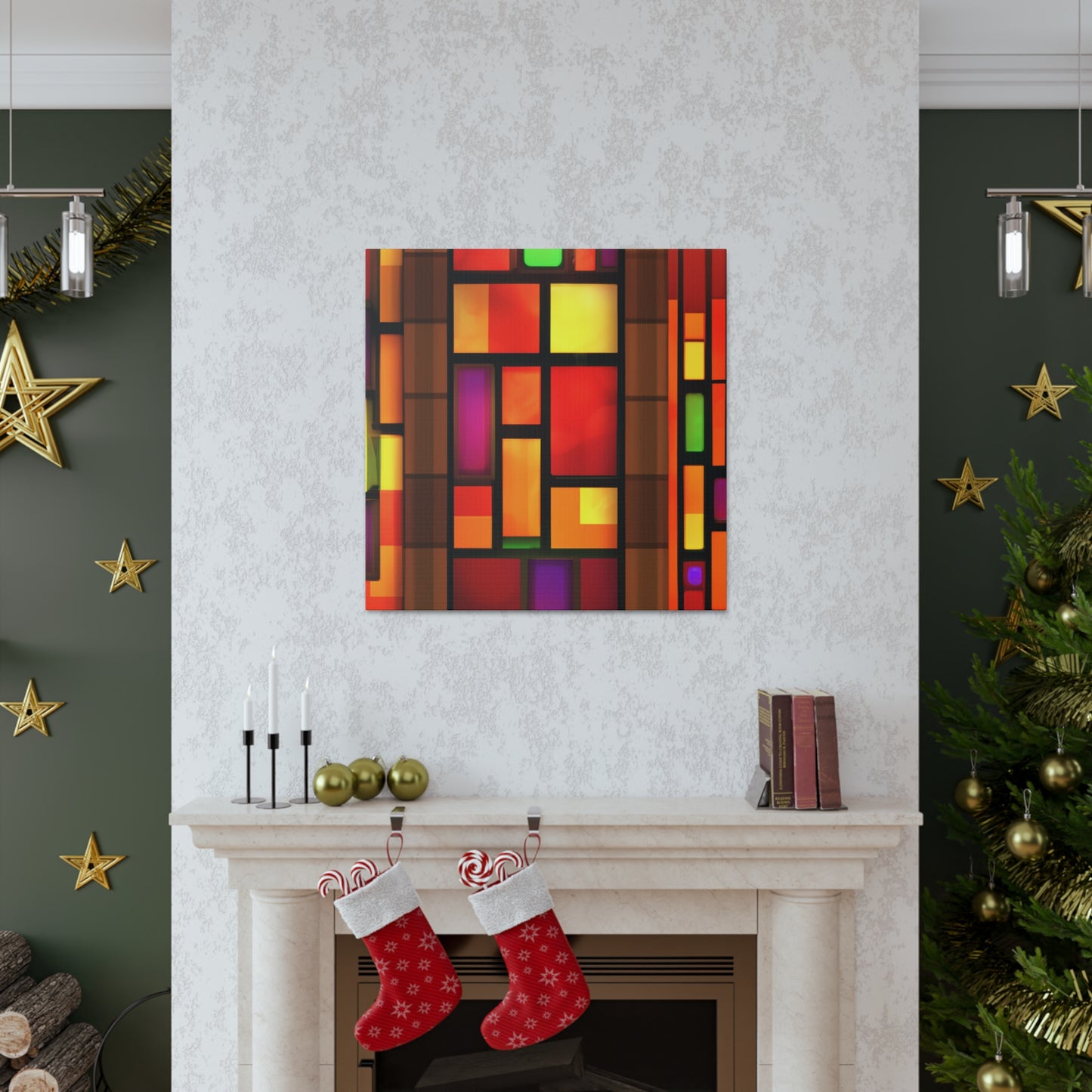 Happy Shimmer- Glass Canvas