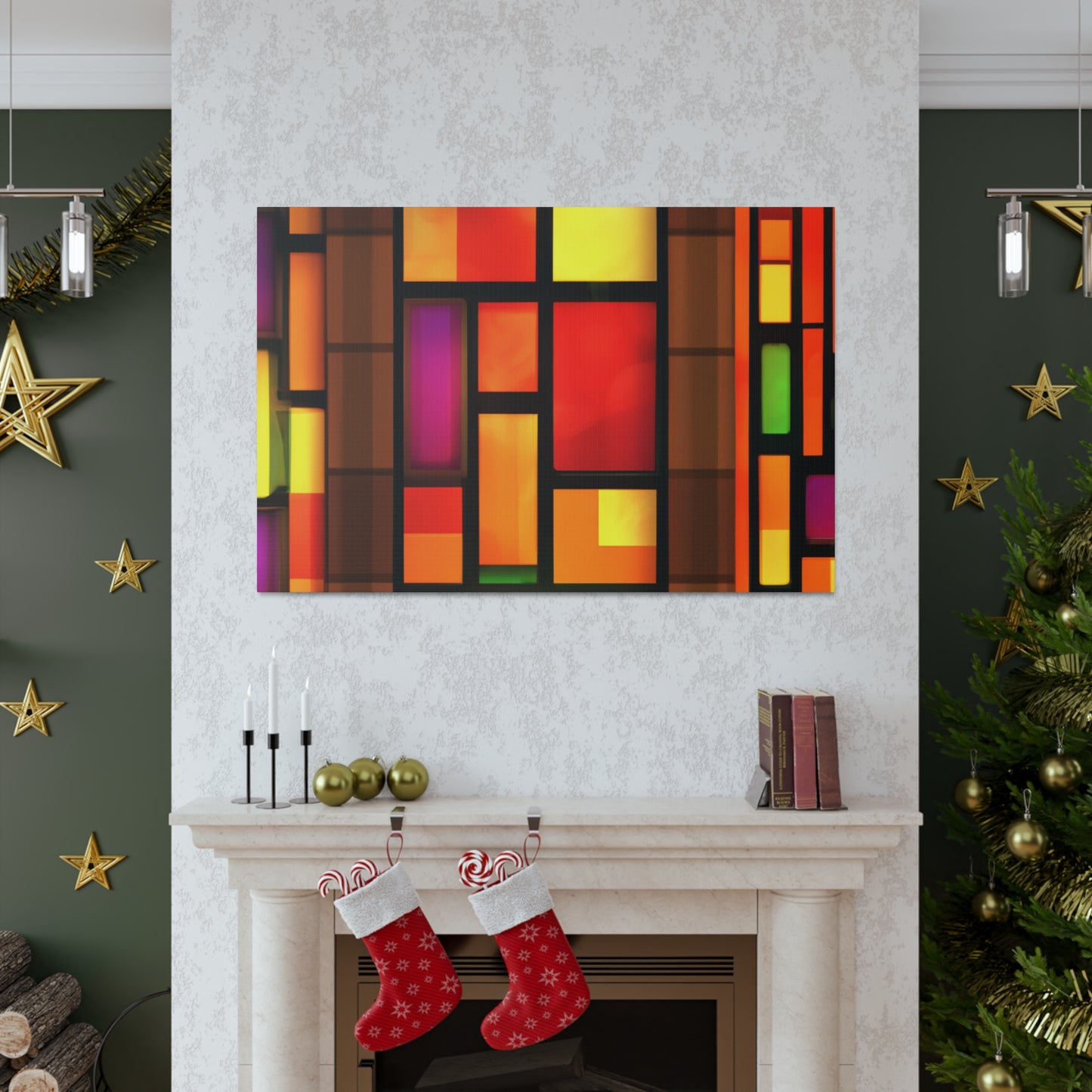 Happy Shimmer- Glass Canvas