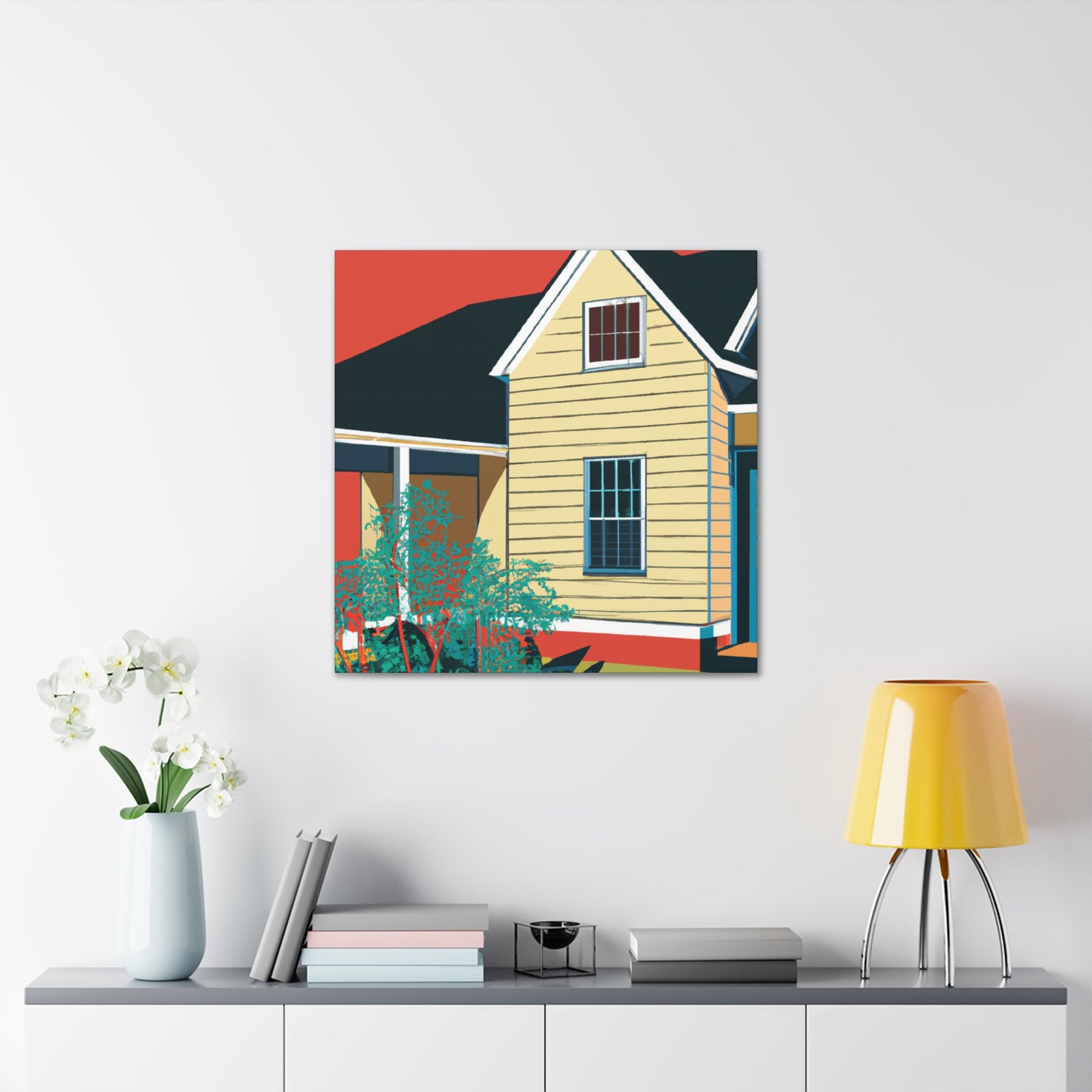 "Dawning Orbit - Midcentury" - Canvas
