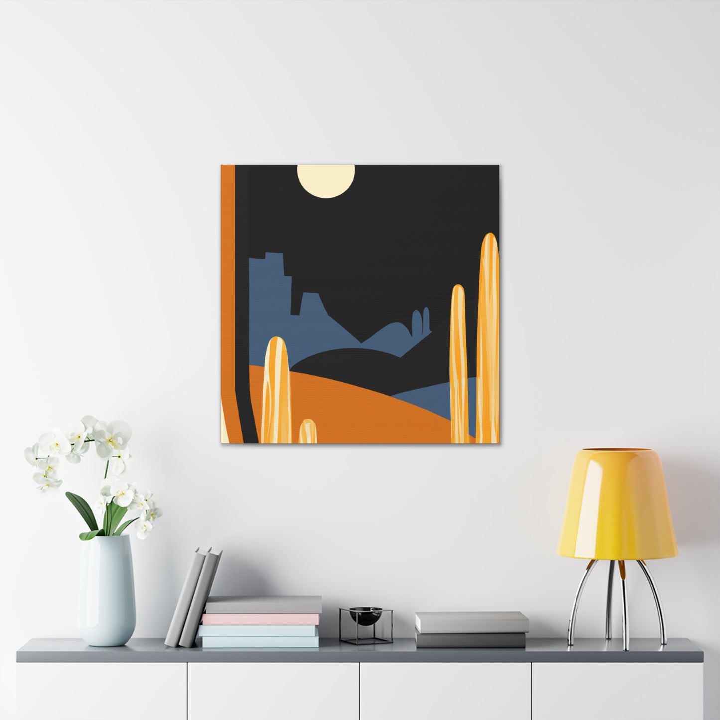 Minty Joyride - Midcentury - Canvas