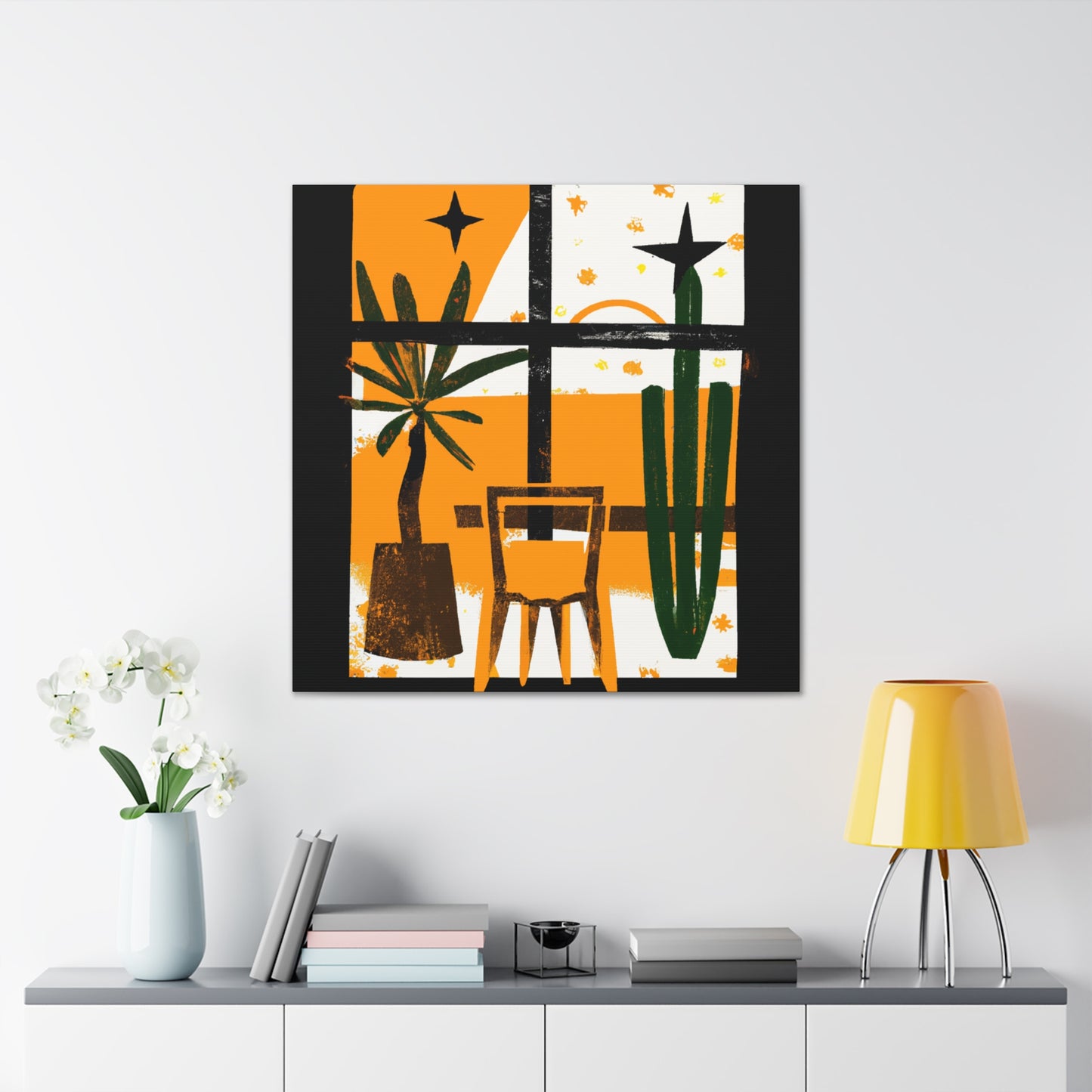Striped Glaze- Midcentury - Canvas