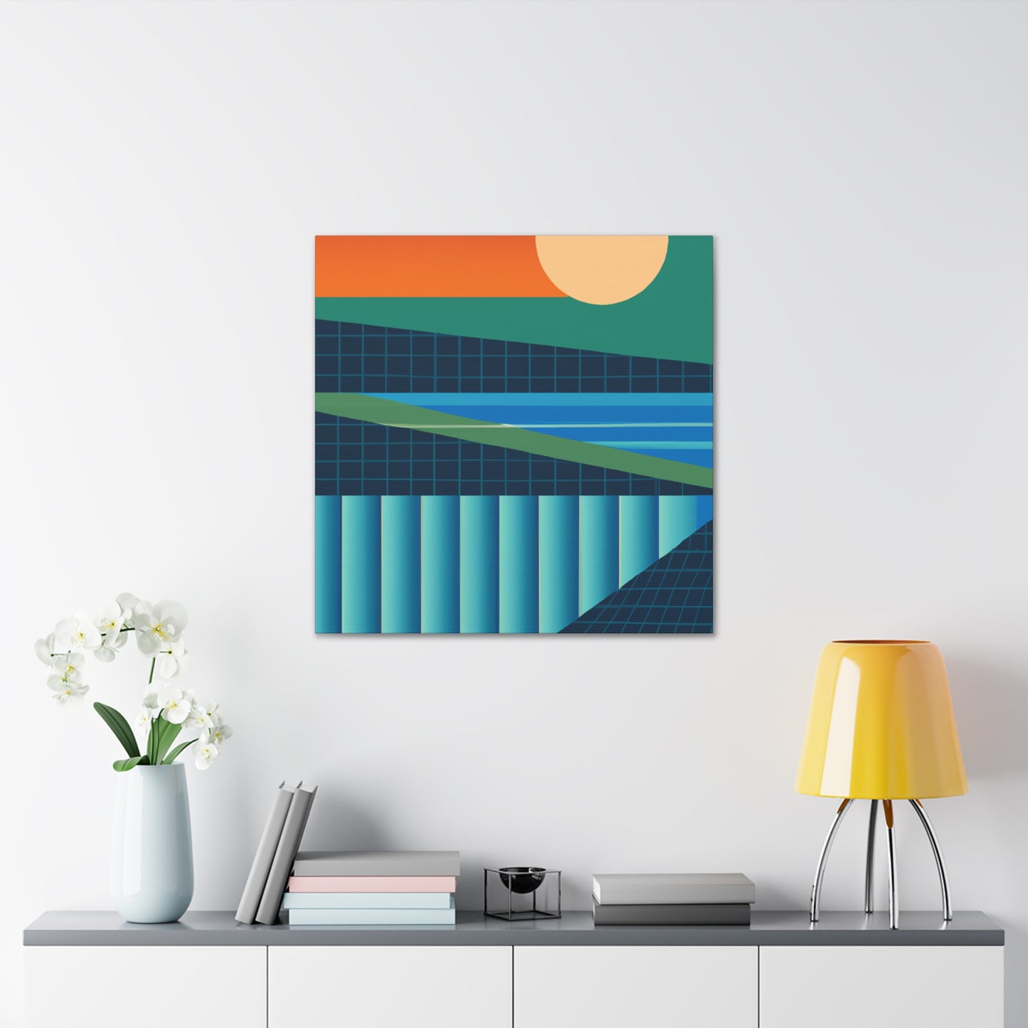 Streamy Pangolin. - Midcentury Canvas