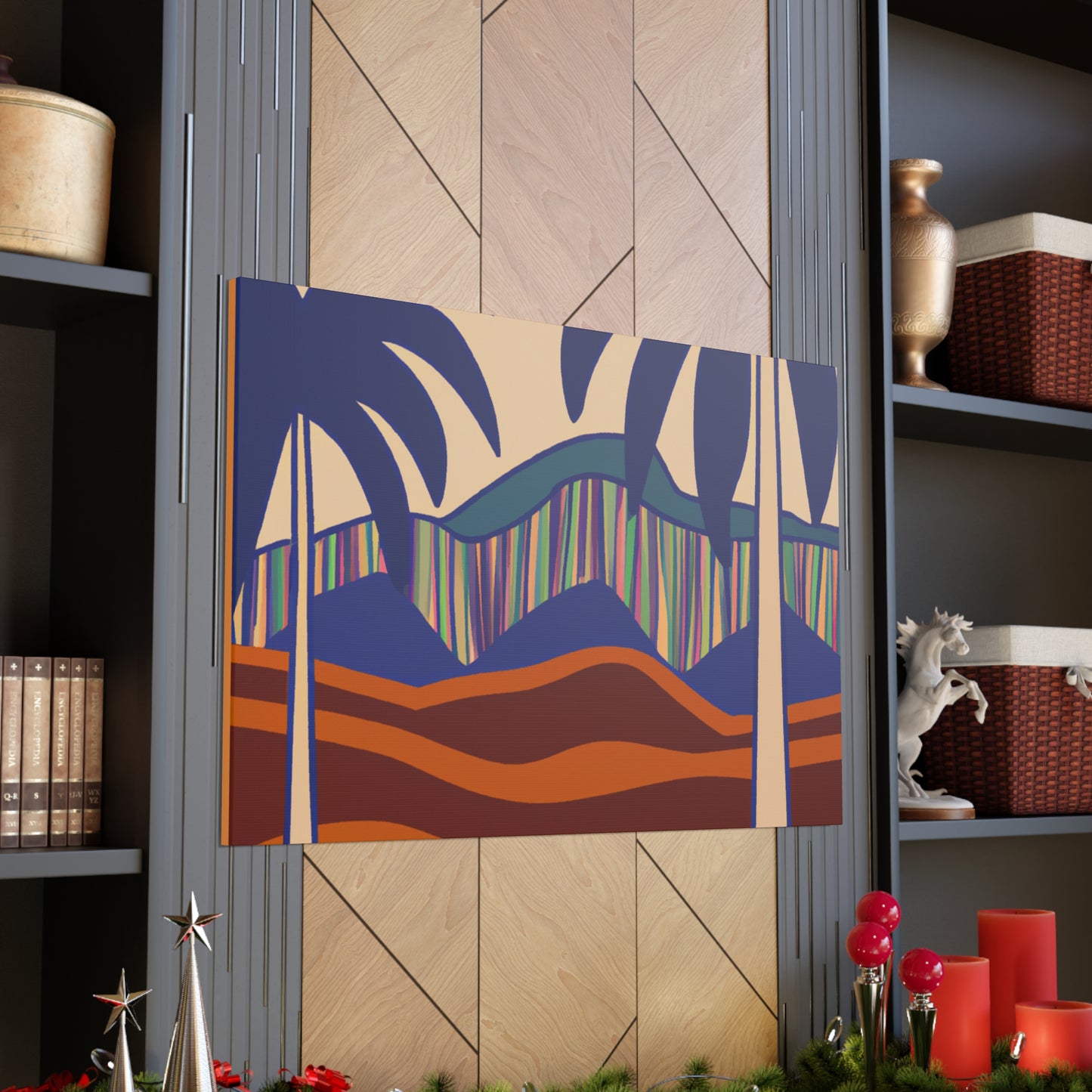 Vibey Tropics- Midcentury Canvas