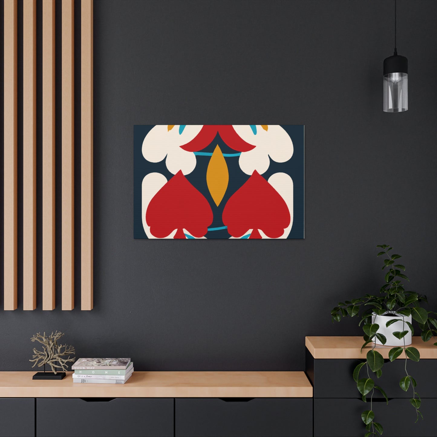 Glowfinch - Midcentury Canvas
