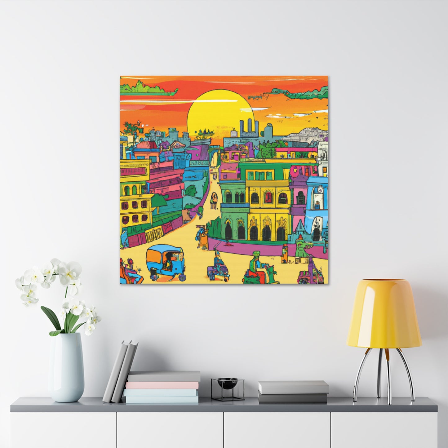 Mahabharata Mountain Range - Destination India - Canvas