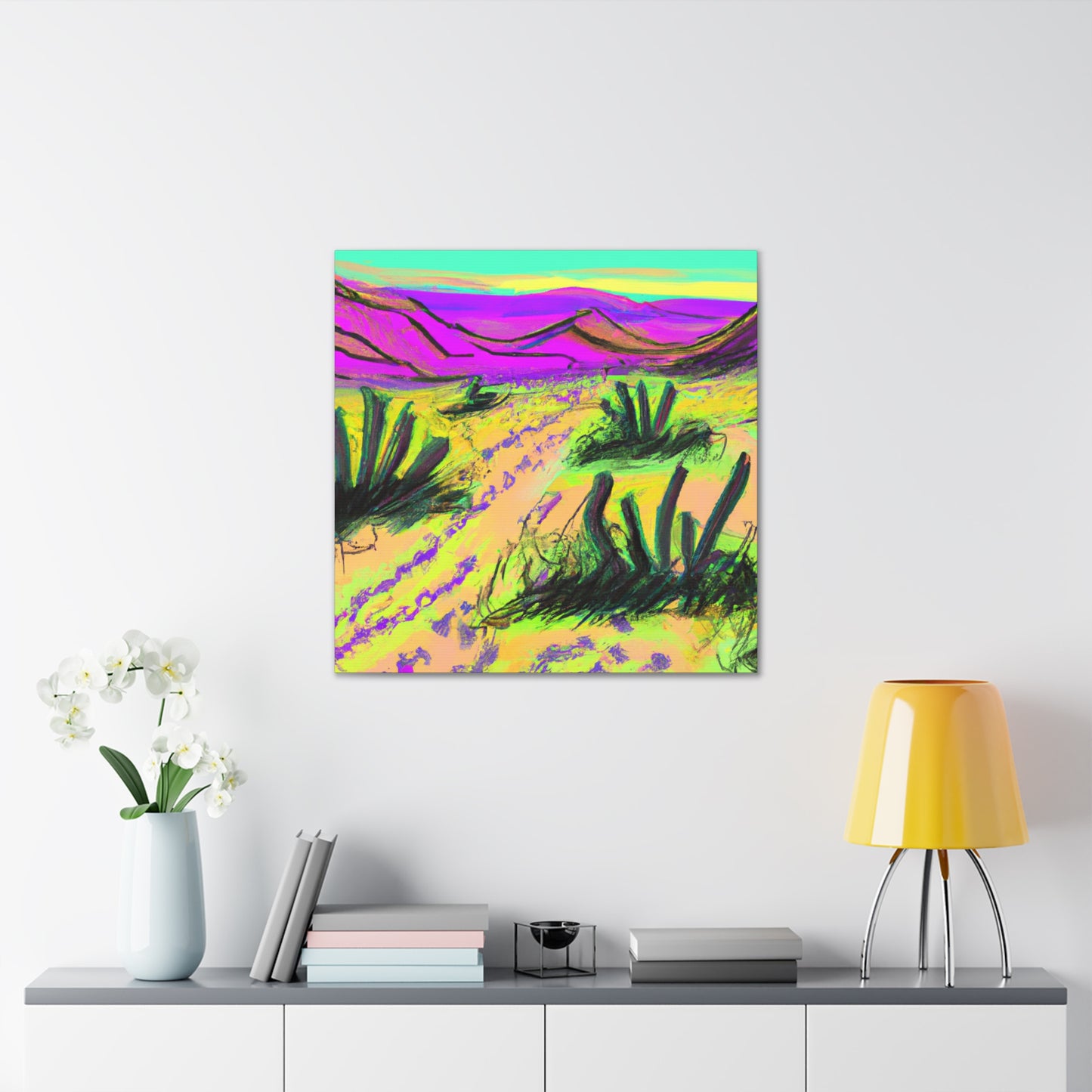 Oasis Mallow - Landscape - Canvas