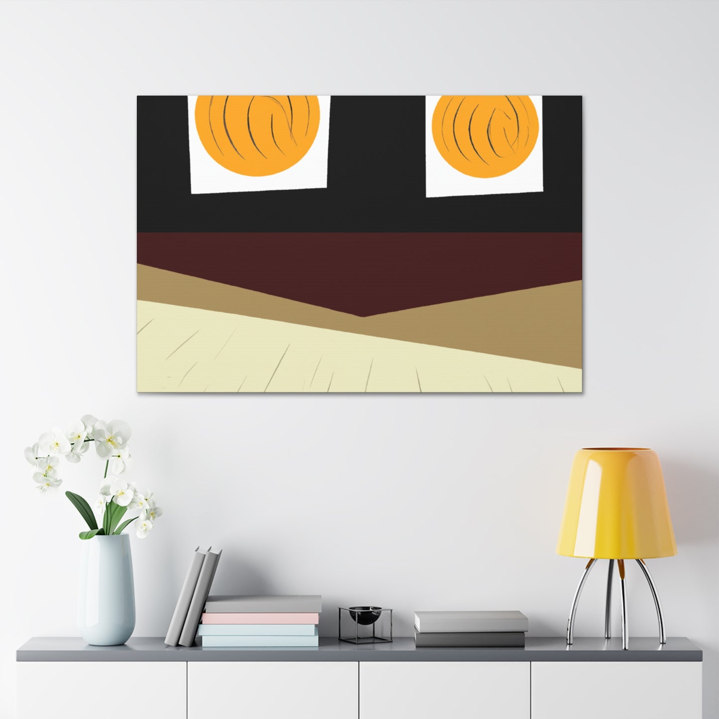 Feathered Phoenix - Midcentury Canvas
