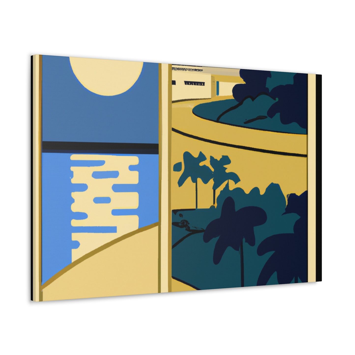 Green Sapling Shine - Midcentury - Canvas