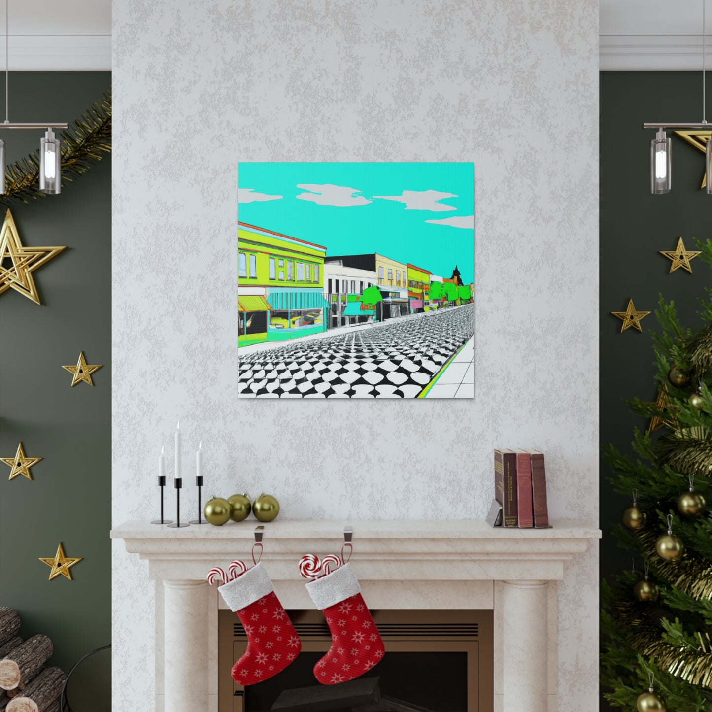 Streamlined Boulevard - Architectural Canvas - Pop Art