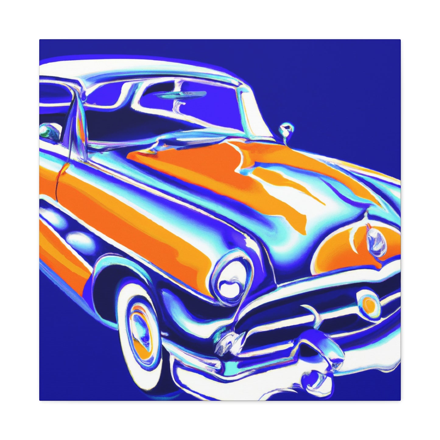 Vintage Thunder Road - Automobile Canvas