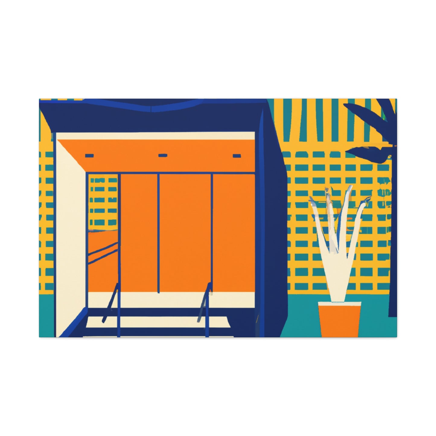 "Dazzle- Midcentury" - Canvas