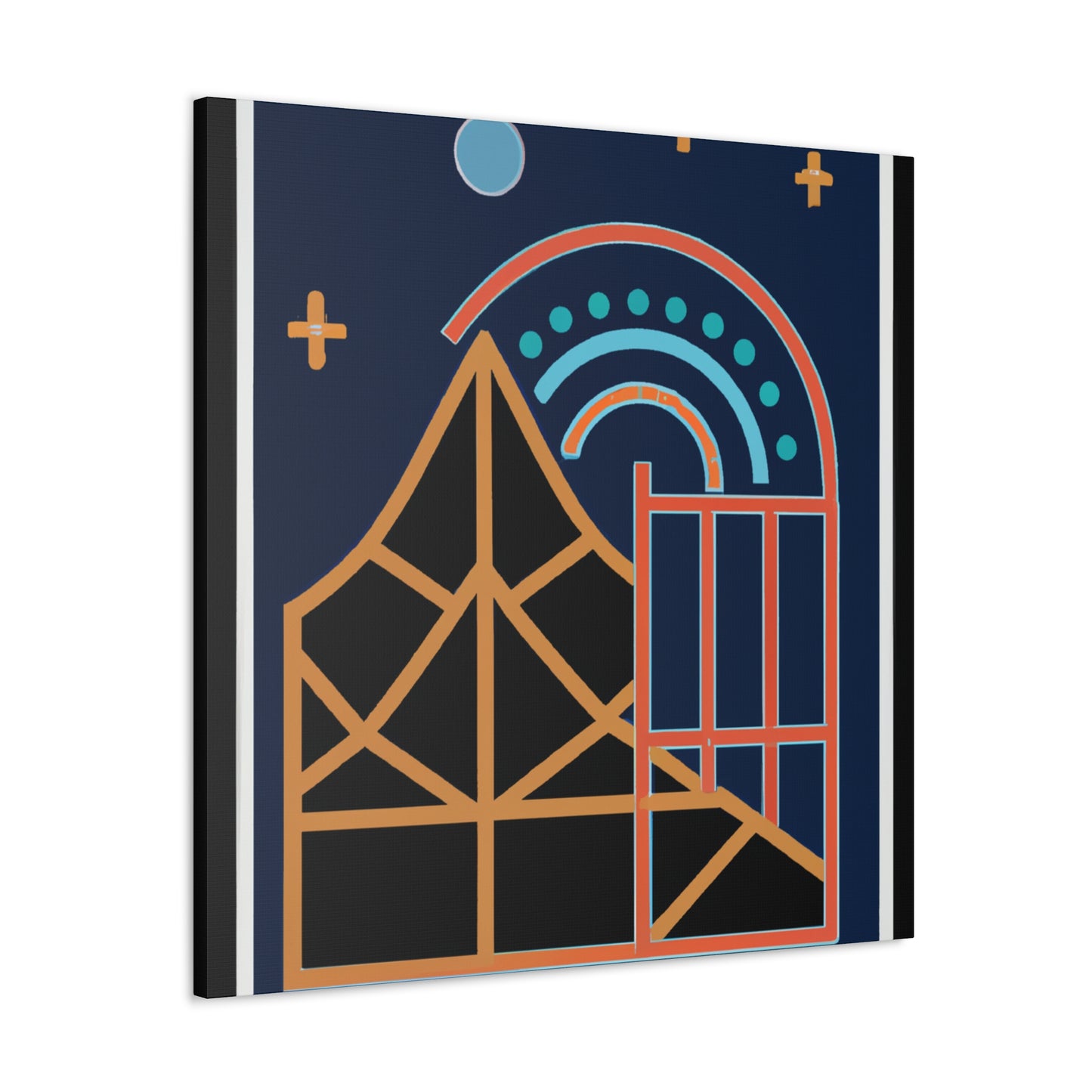 "Guiding Lights - Midcentury" - Canvas