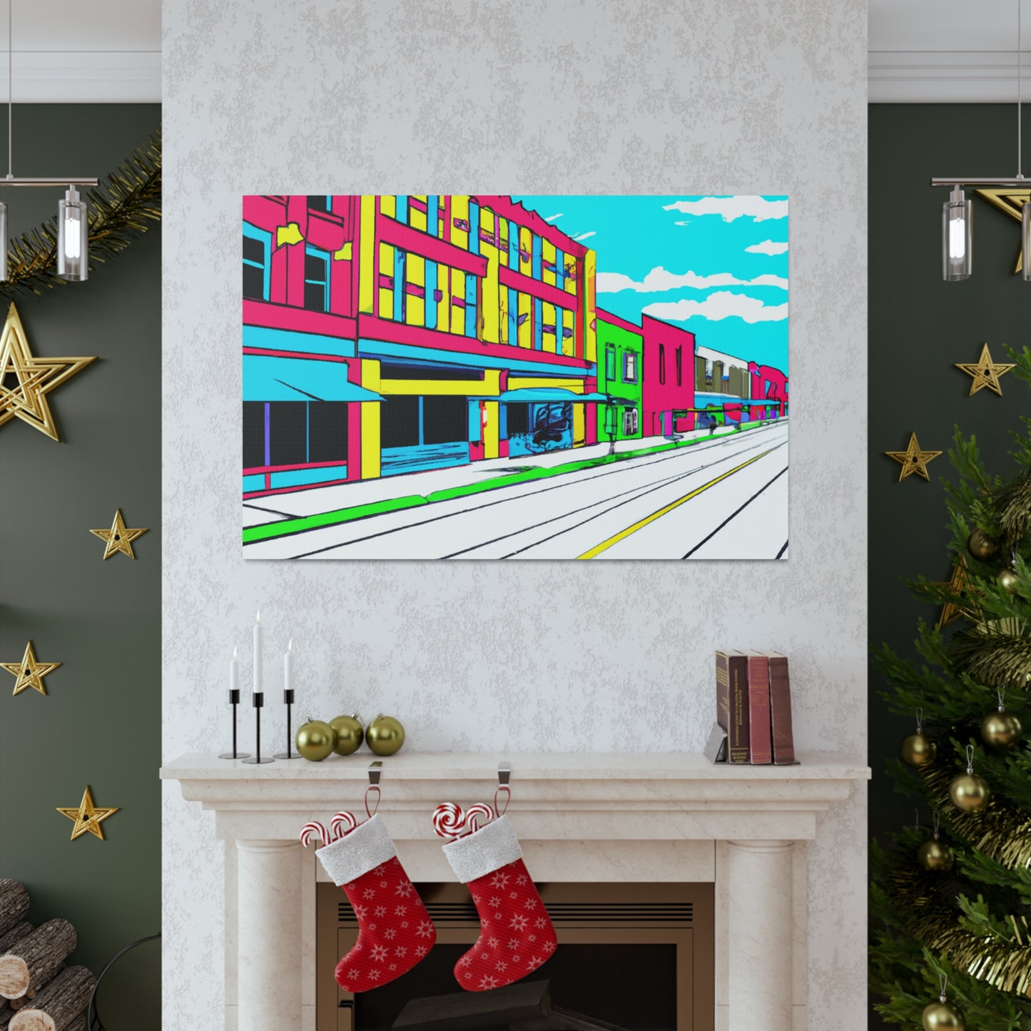 Main Avenue - Architectural Canvas Pop Art