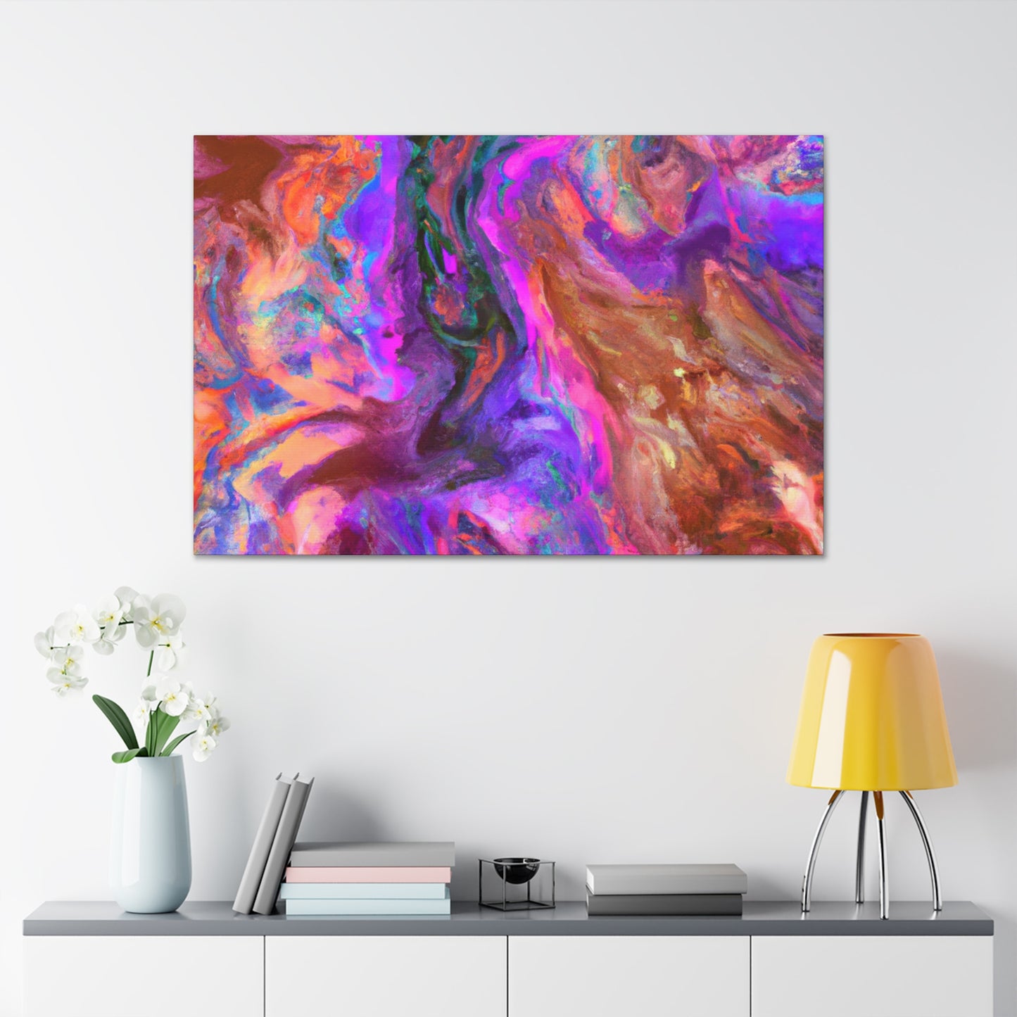 Flowing Color - Canvas - Abstract