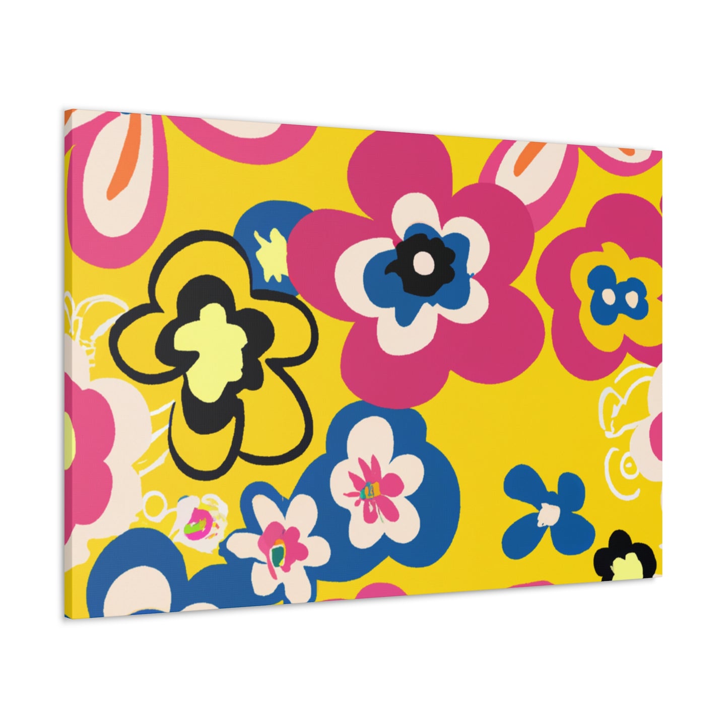 Flower Jamming - Floral Canvas