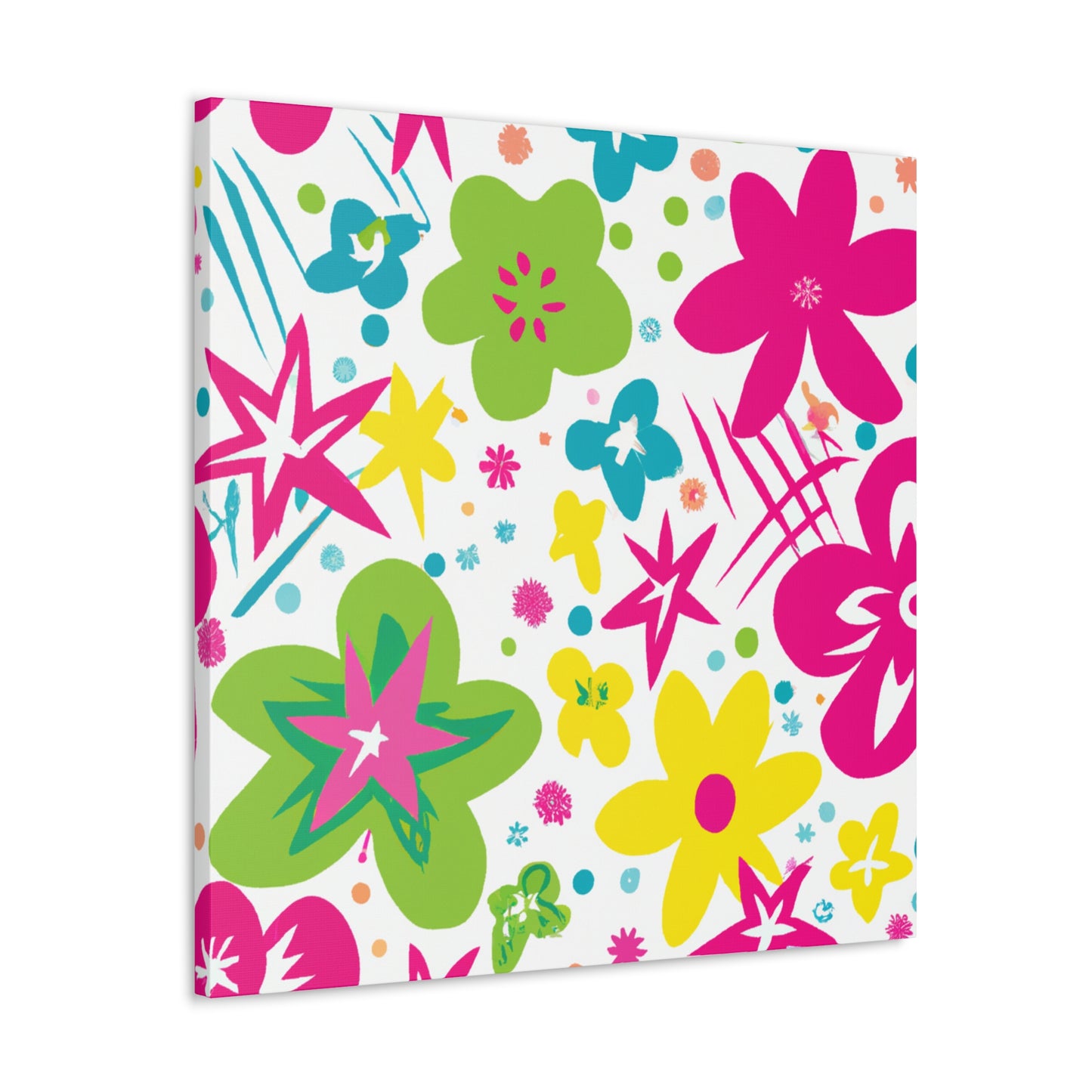 Flower Power Playtime: - Floral Canvas
