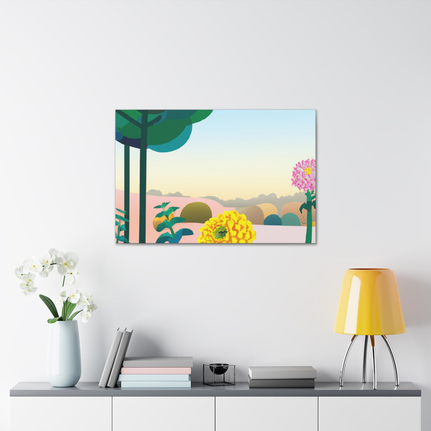 Enchanted Flora-Landscape. - Canvas