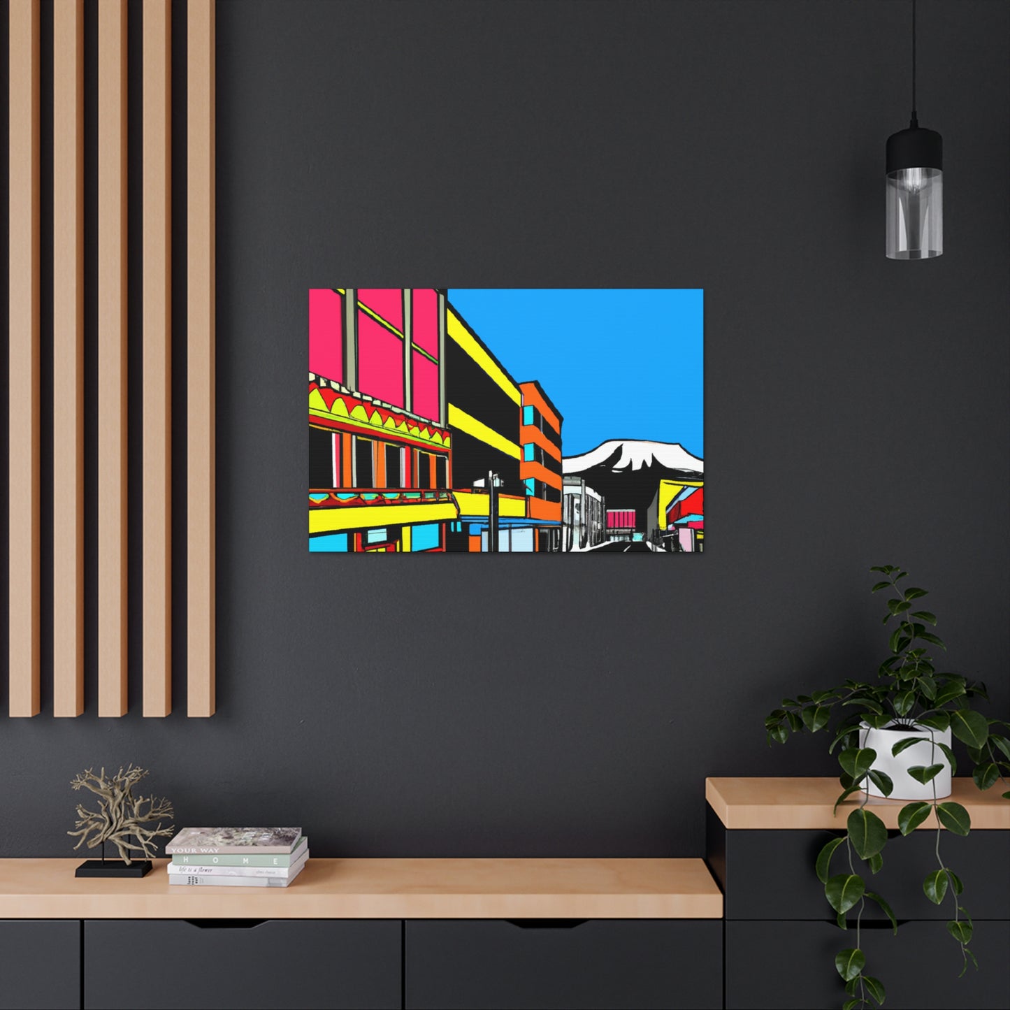 Rock 'n' Roll Avenue - Architectural Canvas Pop Art