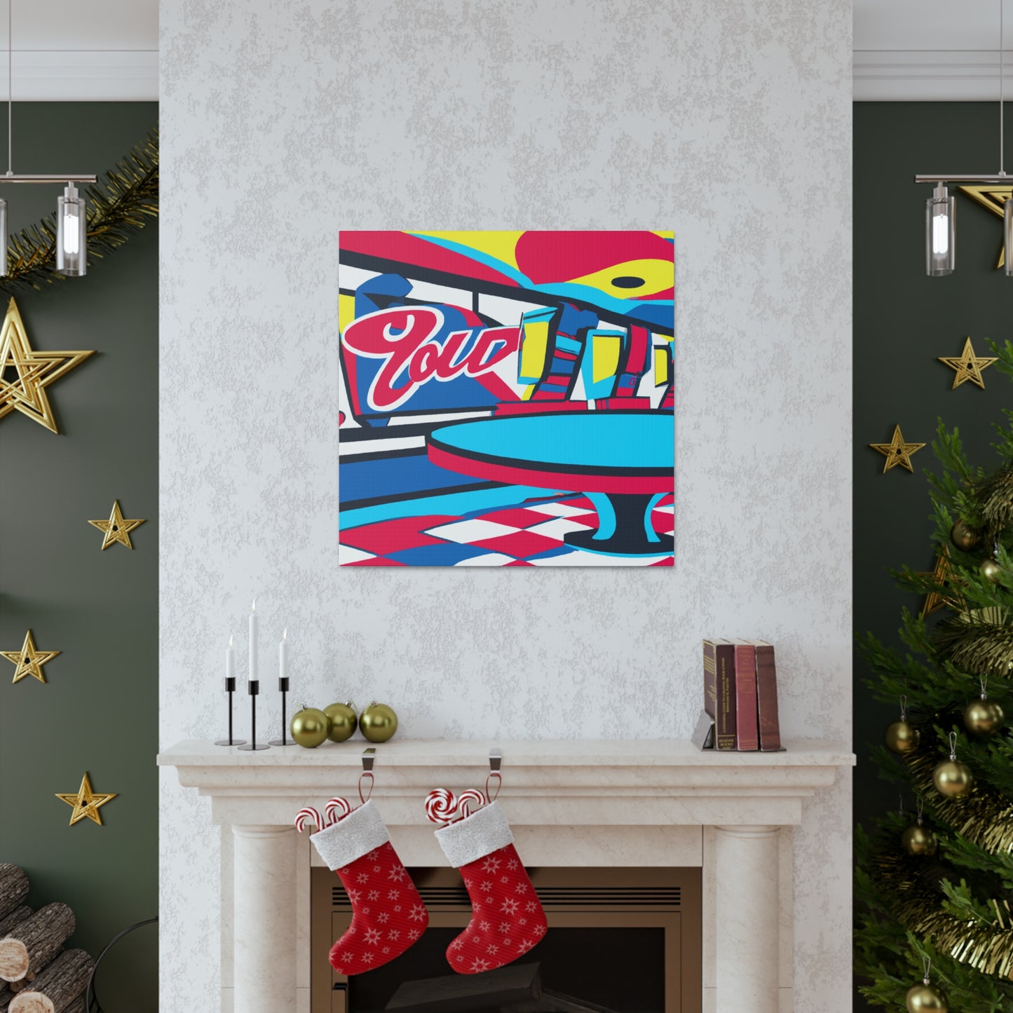 'The Juke Box Diner' - Canvas - Pop Art