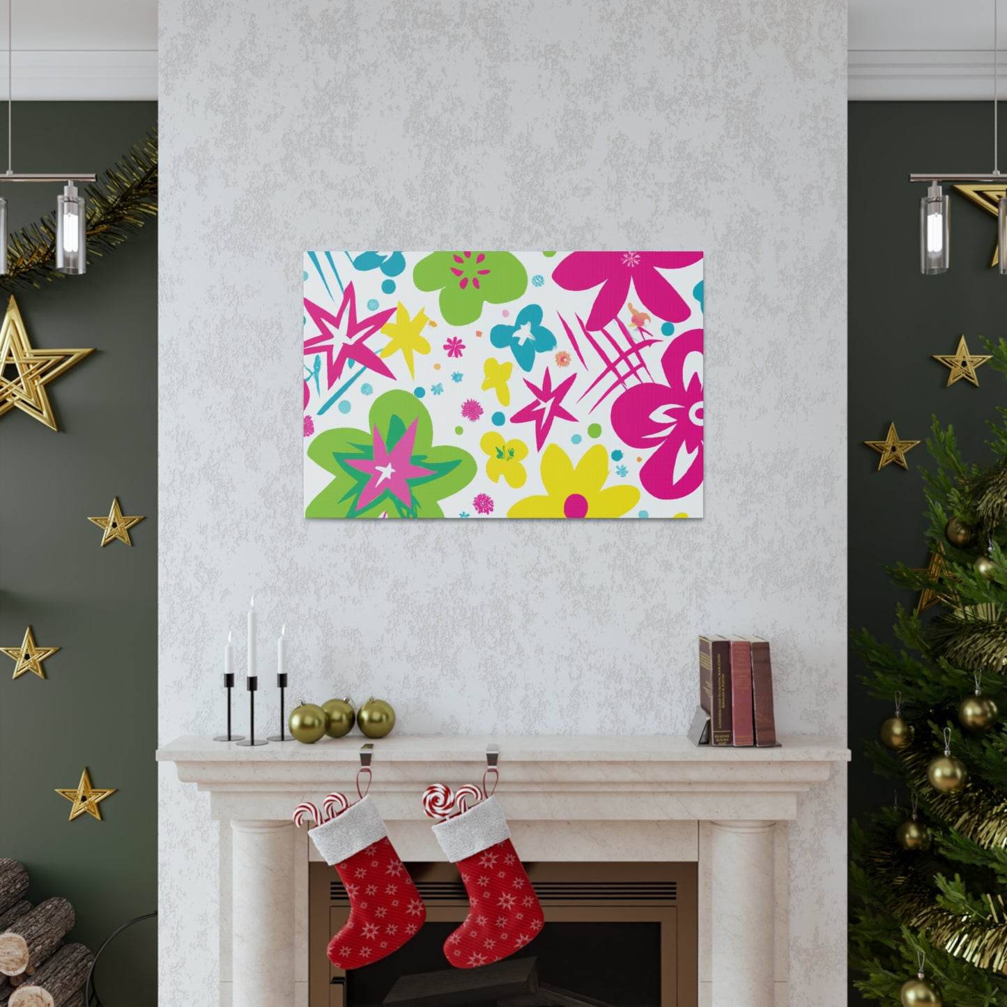 Flower Power Playtime: - Floral Canvas