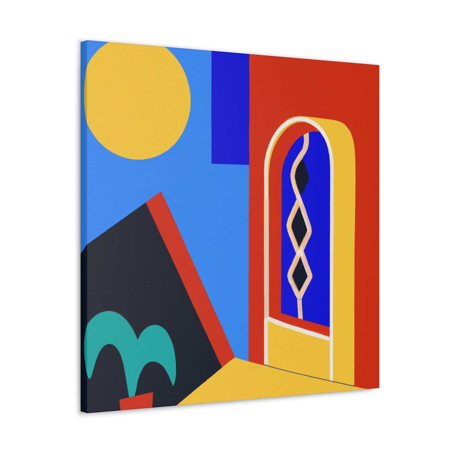 Cheerful Balcony - Midcentury Canvas
