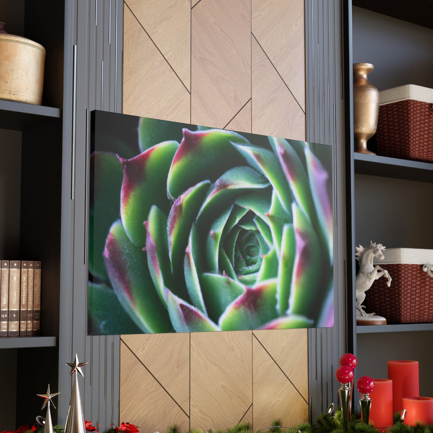 "Flowering Patio" - Canvas - Succulent