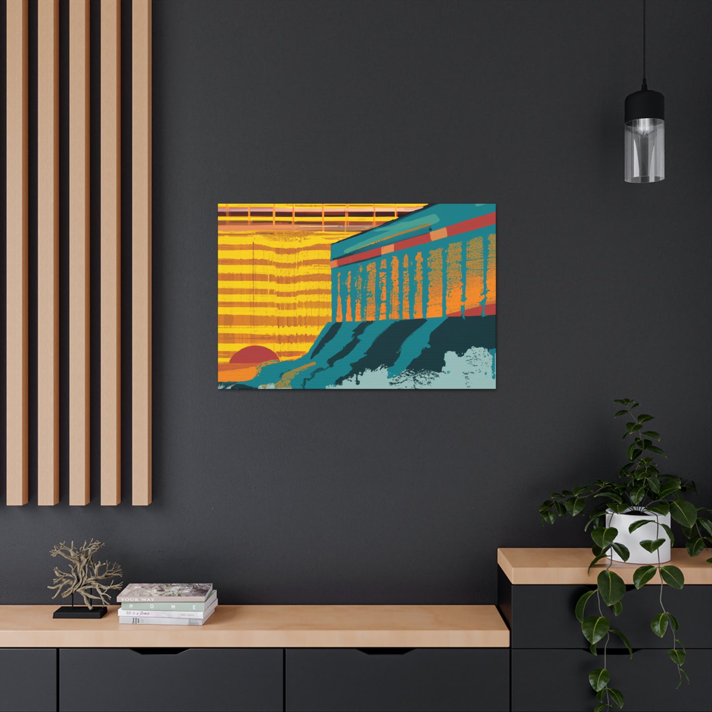 Furfin Flying Fox - Midcentury Canvas