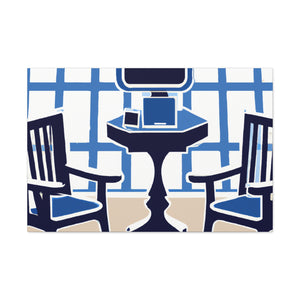 Waiting Room Lounge - Midcentury - Canvas