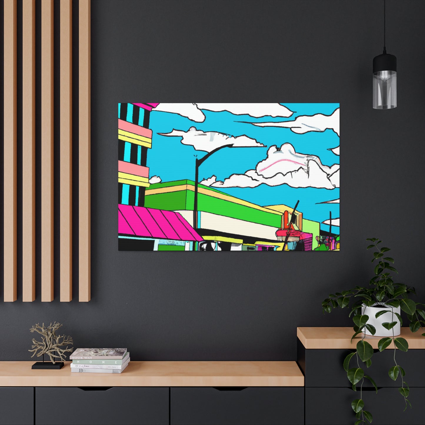 Sky View Way - Pop Art Canvas