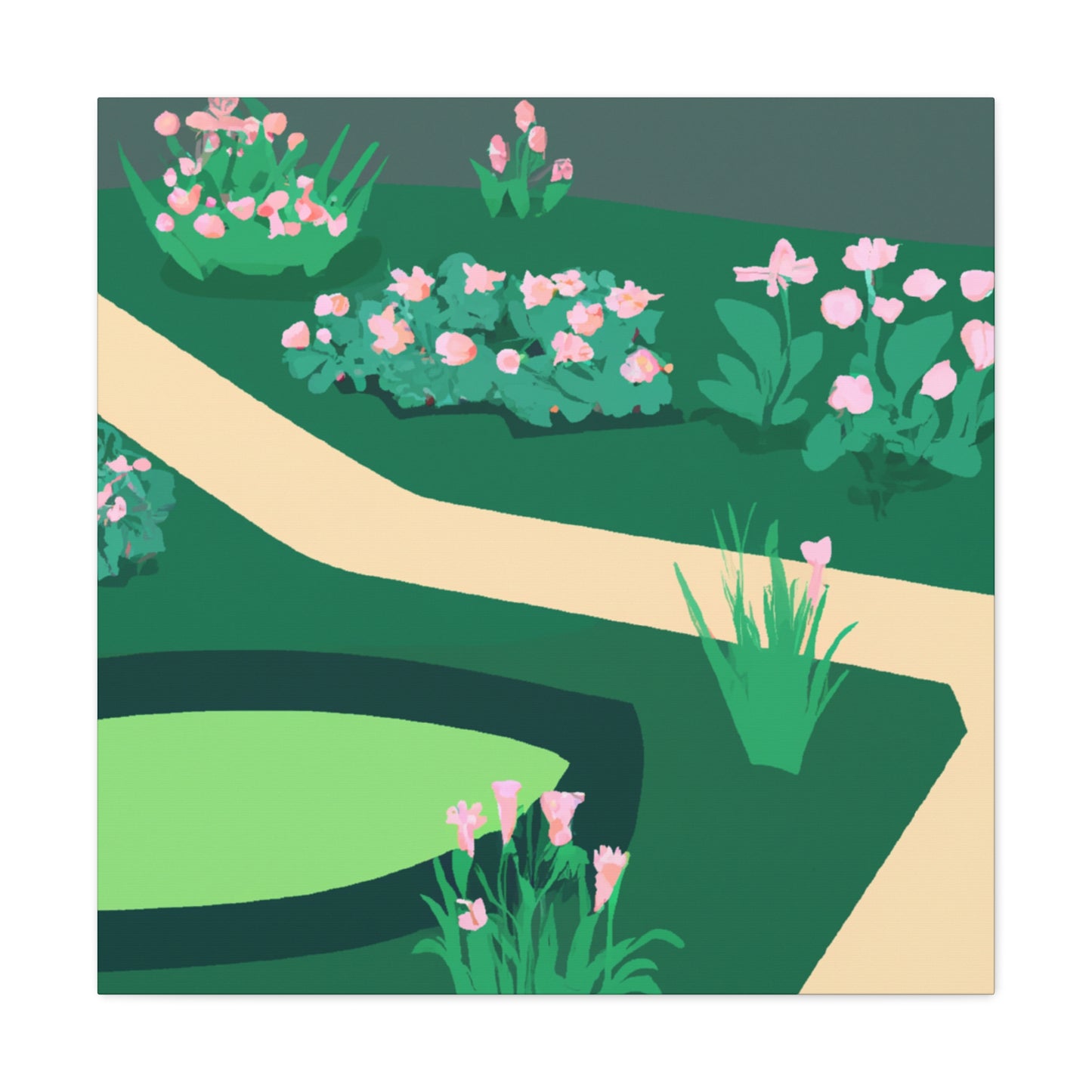 Garden Glitterlandscape - Canvas