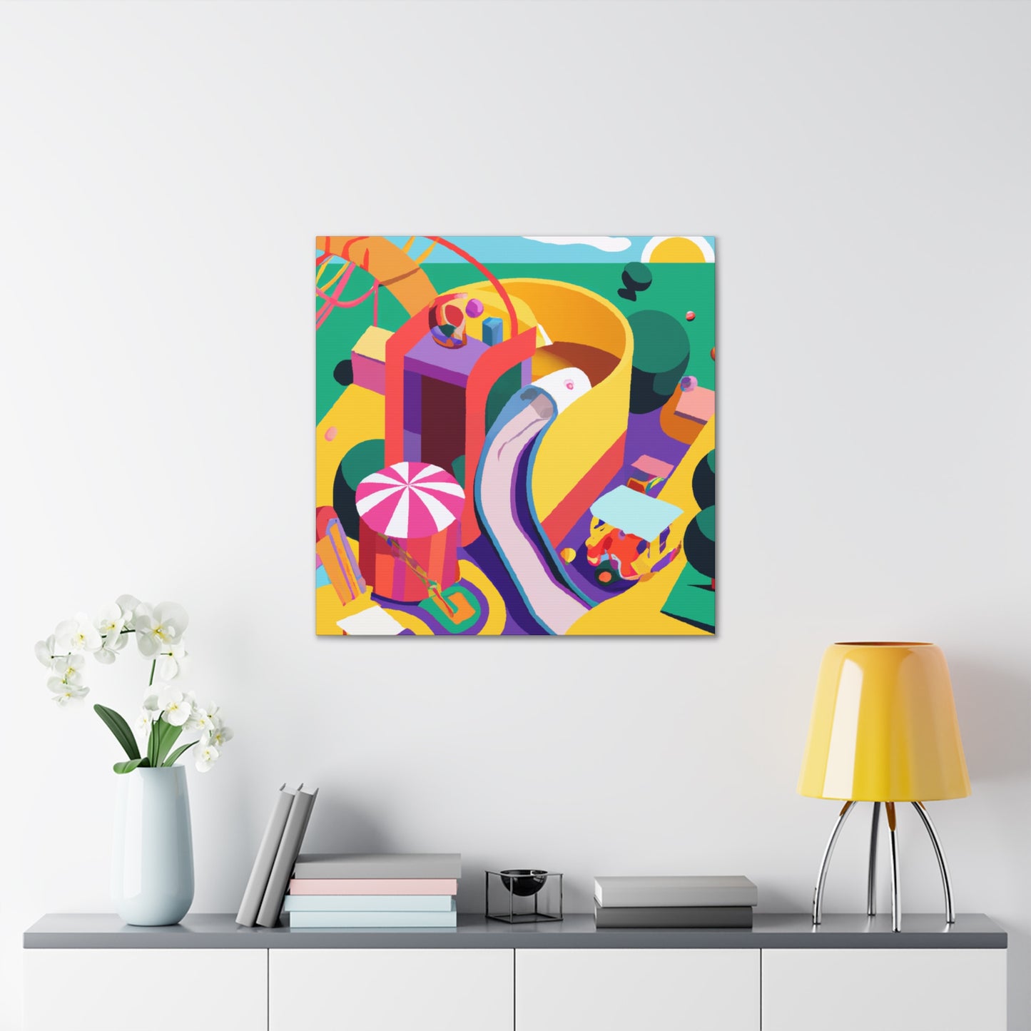Cotton Candy Castle-Amusement - Canvas