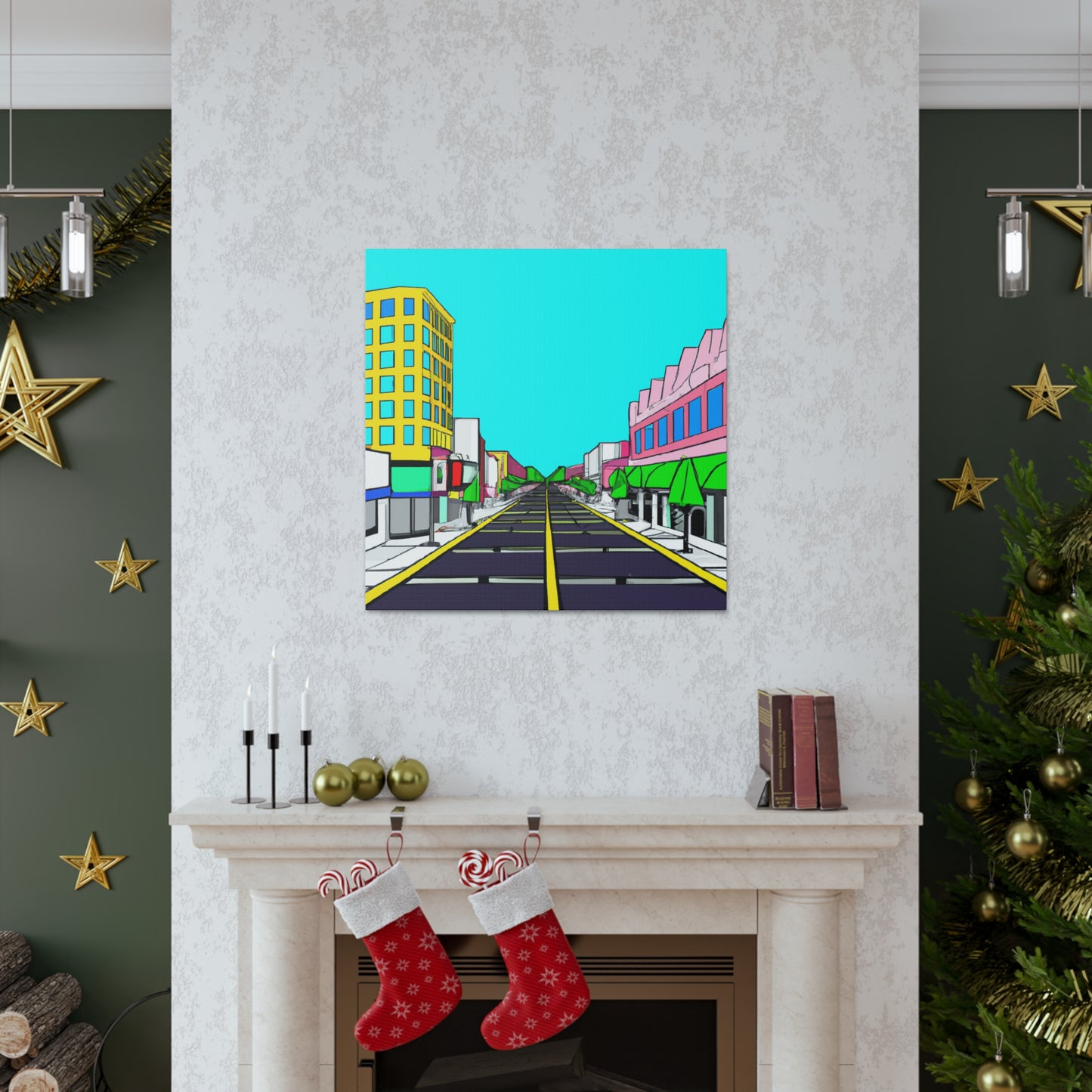 LaLa Way - Architectural Canvas Pop Art