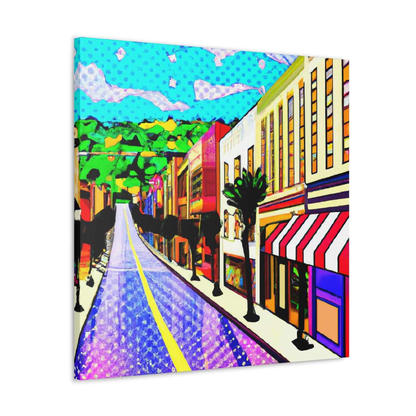 Pasadena Avenue - Architectural Canvas Pop Art