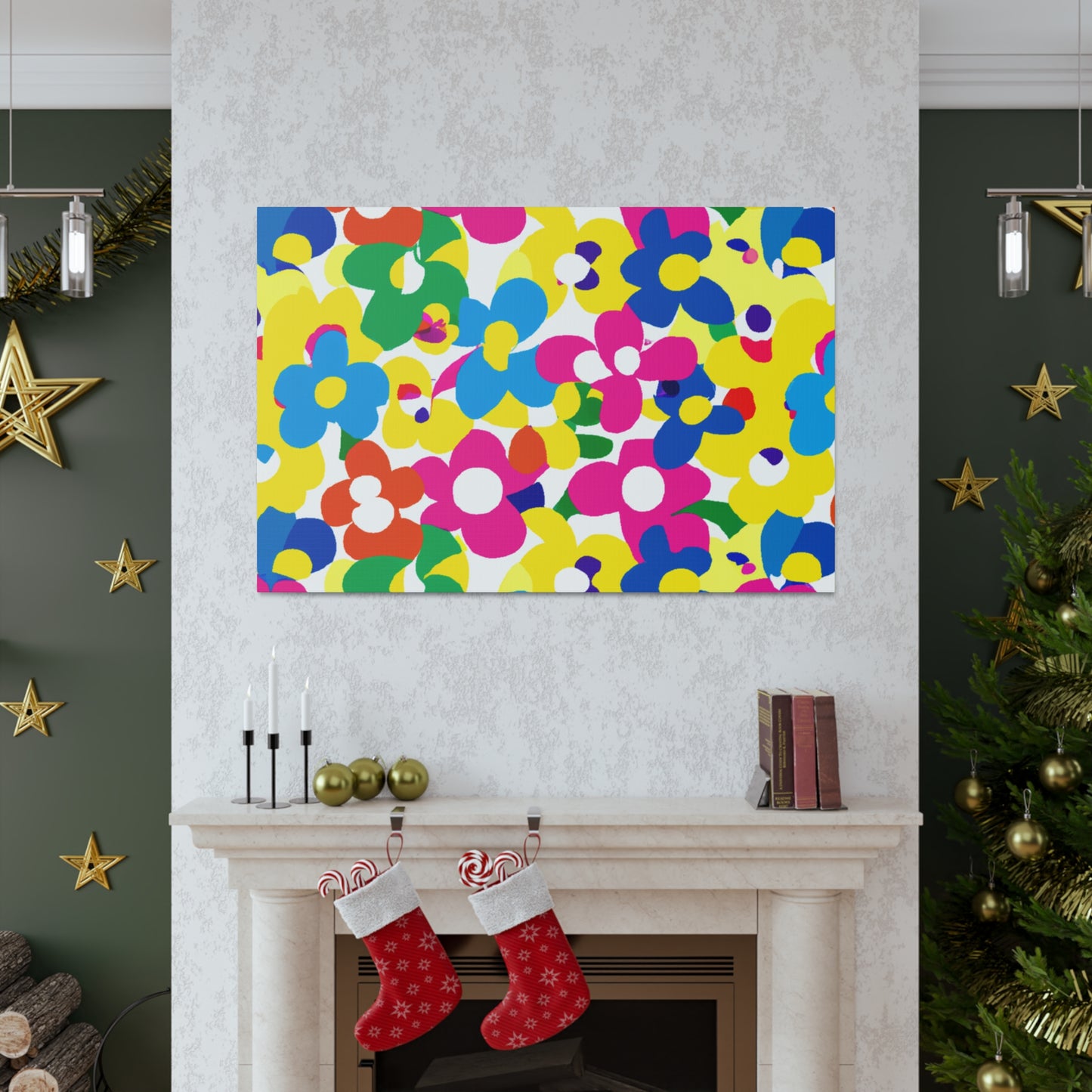Floral Facets - Floral Canvas