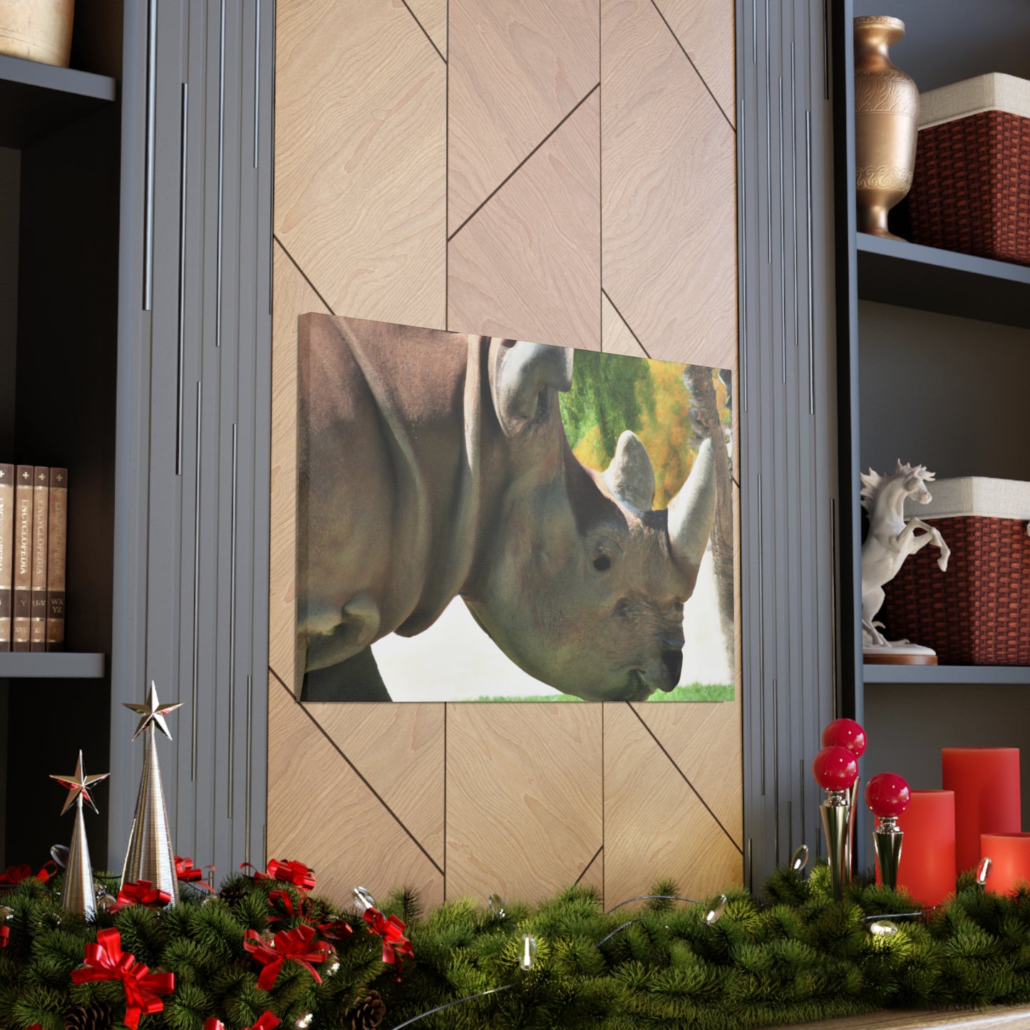 Rhino Head - Canvas - Wildlife