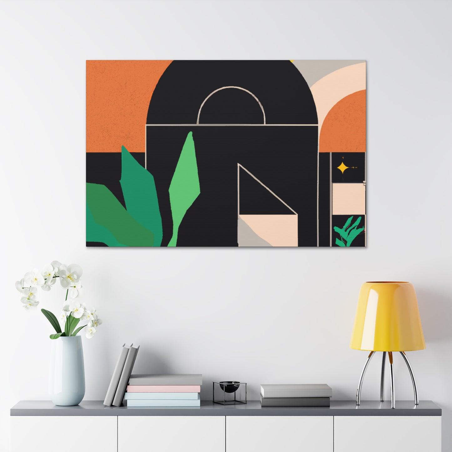 Ancestral Reflection - Midcentury - Canvas
