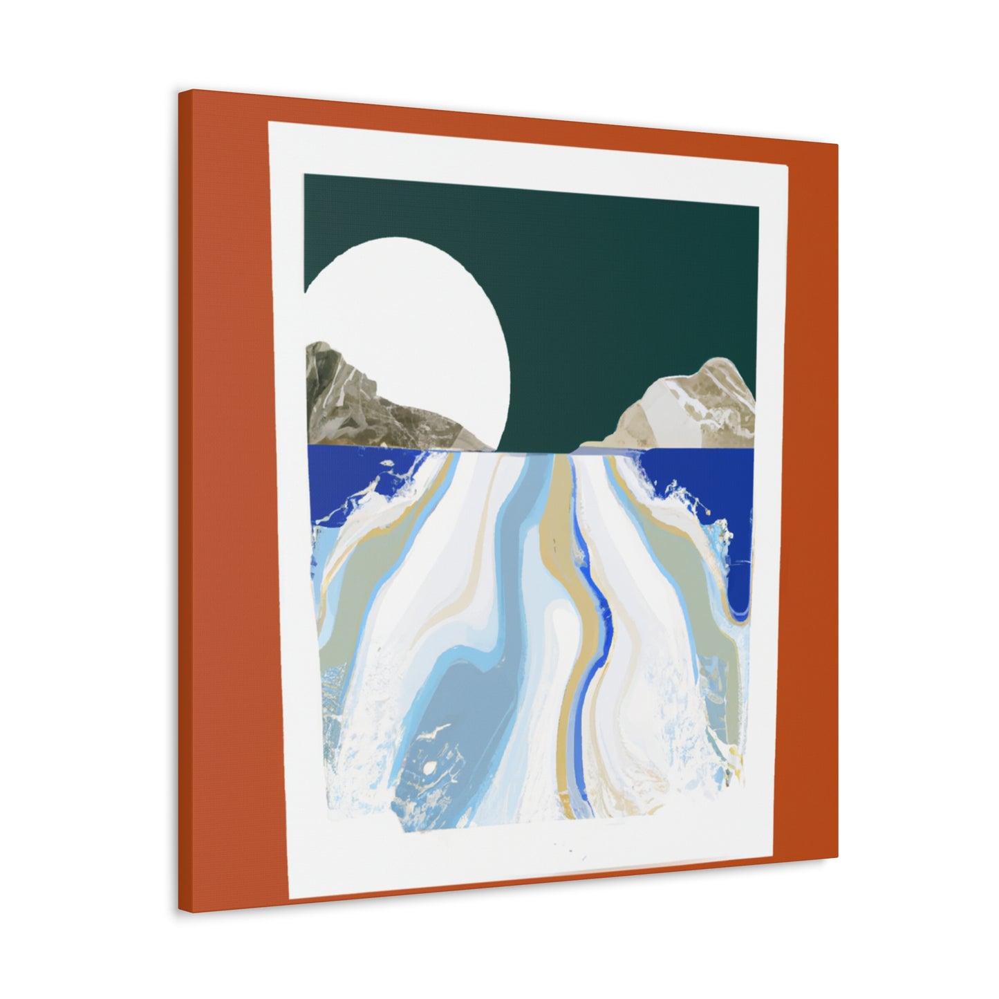 Icy Slope - Midcentury Canvas