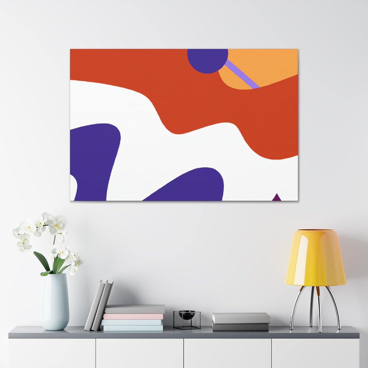Twinners in the Sky- Midcentury - Canvas
