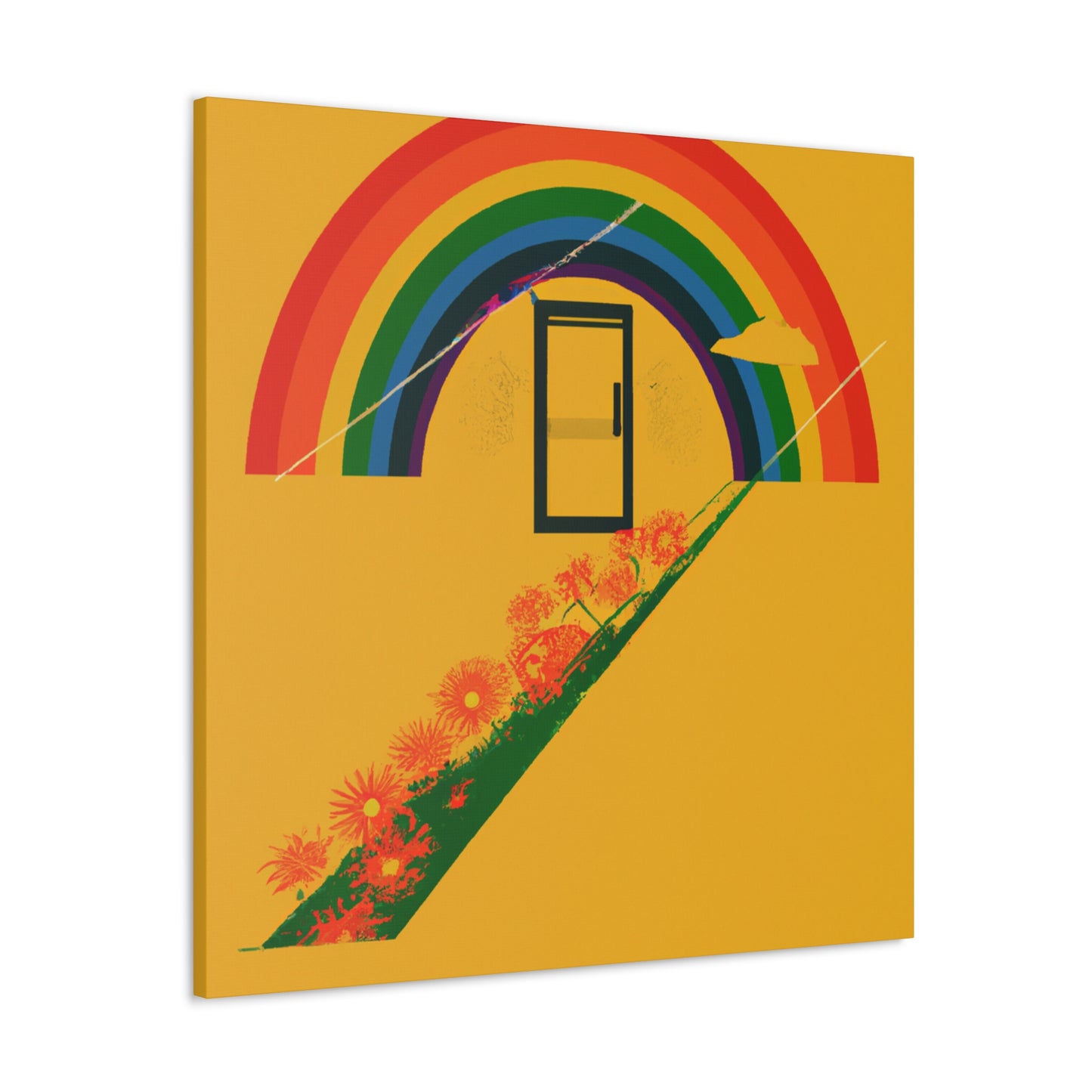 Rainbow Tranquility - Minimalism - Canvas
