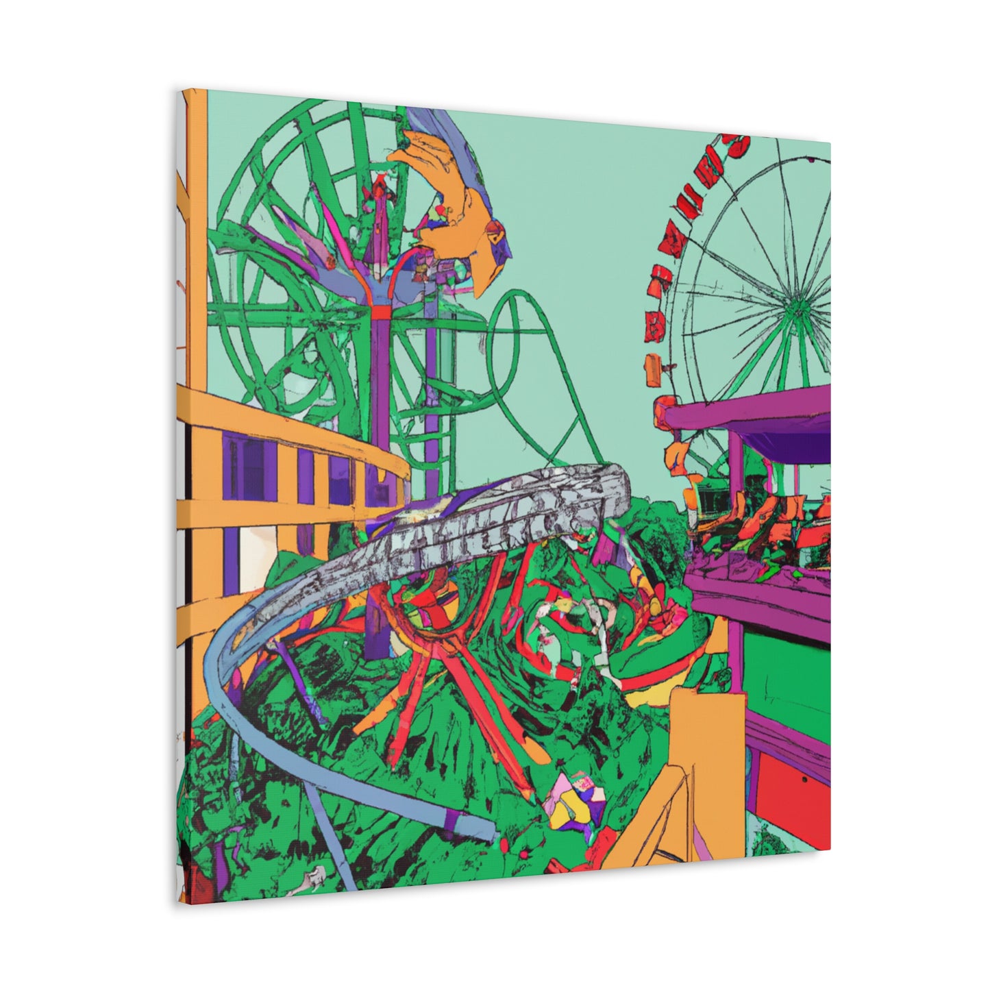 Sunshine Haven - Landscape - Amusement - Canvas