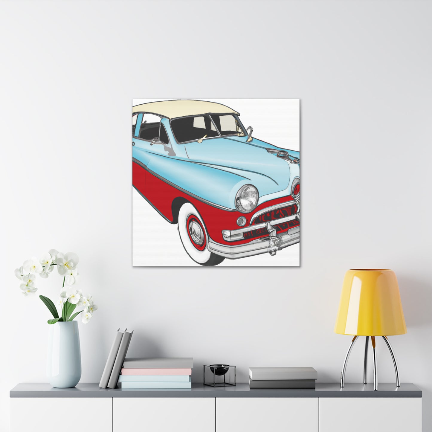 Ford Model T - Automobile - Canvas