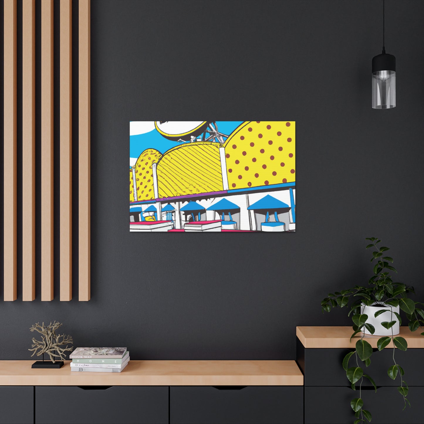 Boardwalk Pinball Palace - Canvas Pop Art